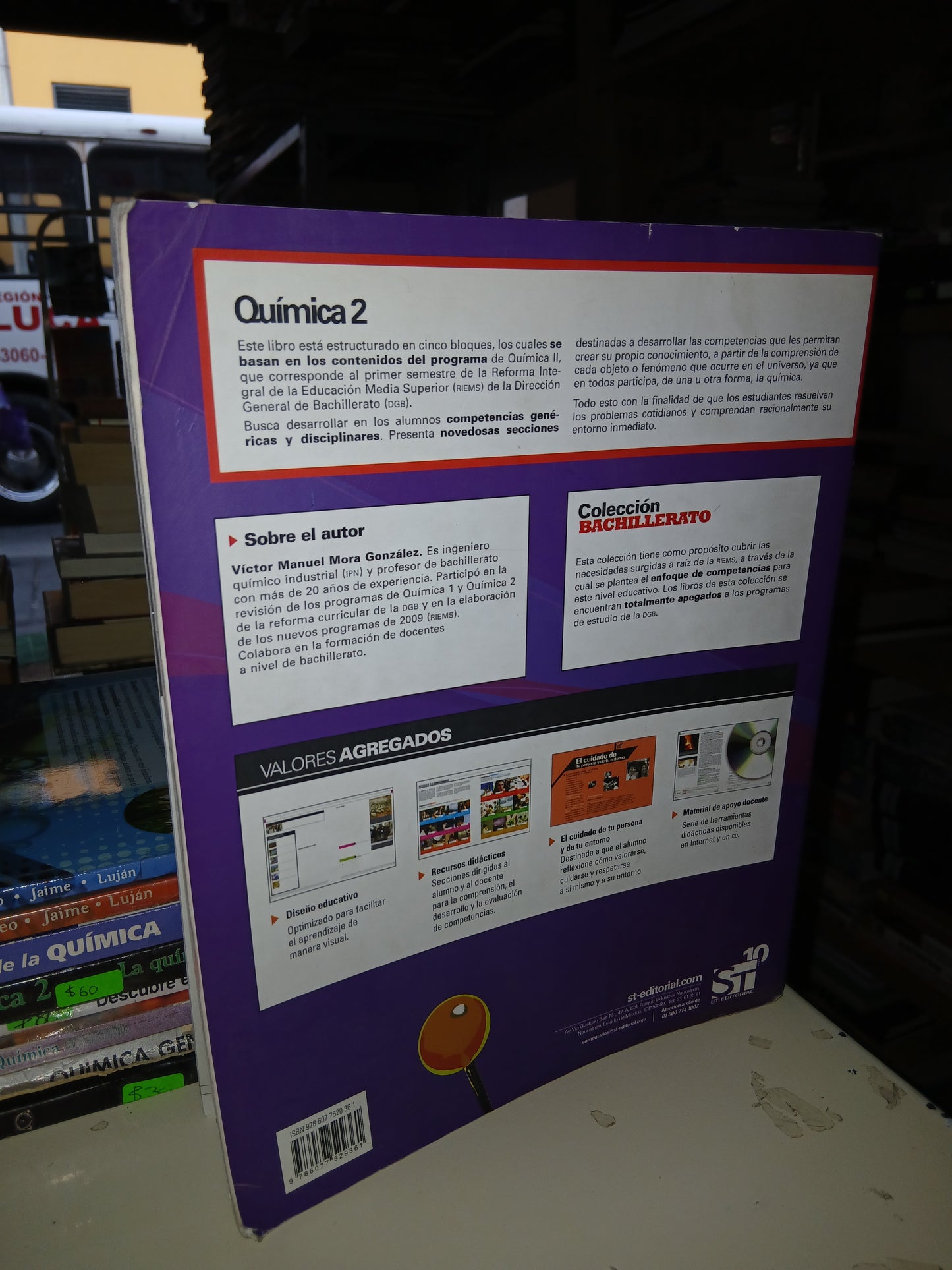 QUÍMICA 2 (BACHILLERATO) POR VÍCTOR MANUEL MORA GONZÁLEZ USADO QUÍMICA LITERARIO 207