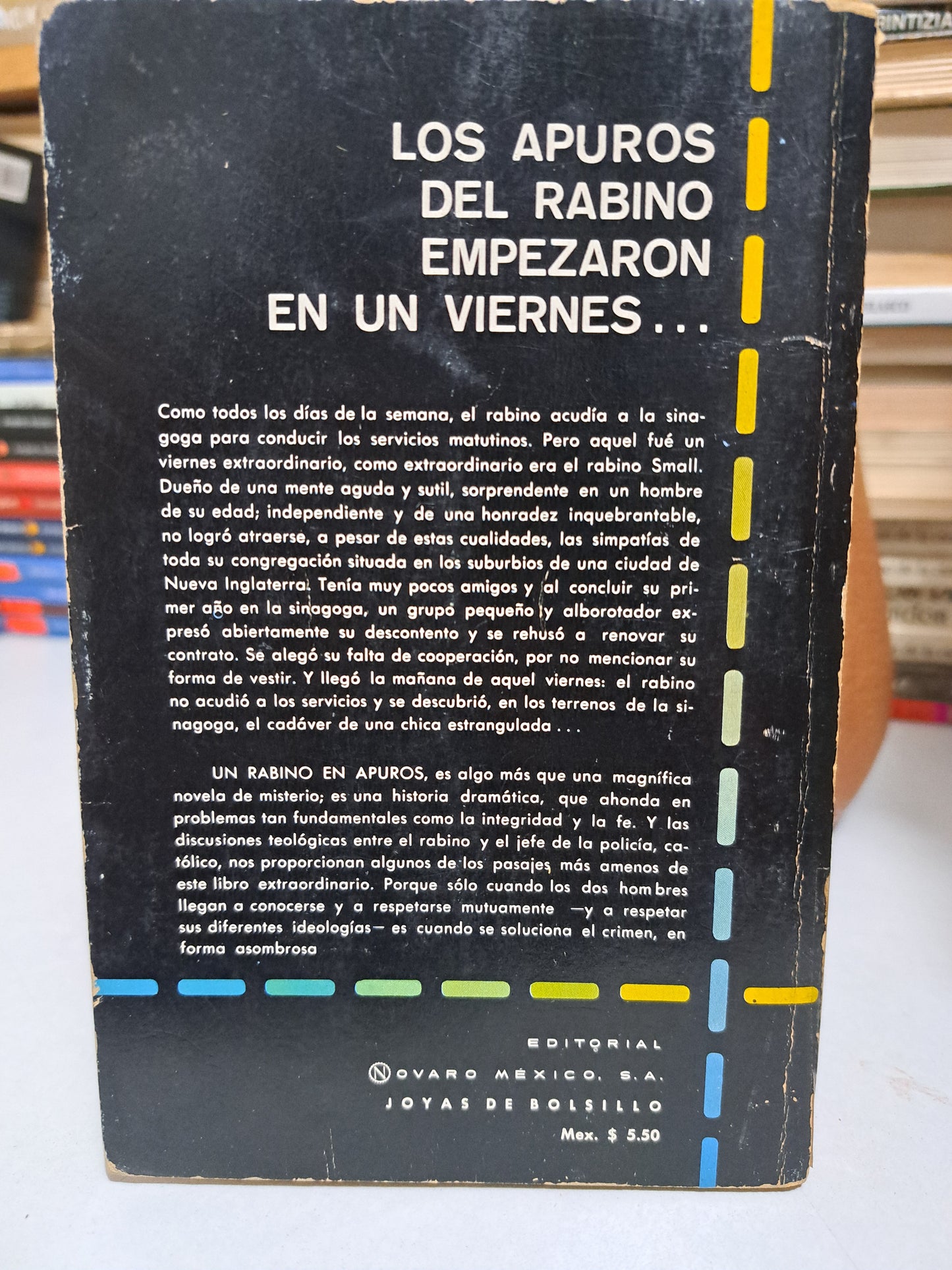 UN RABINO EN APUROS HARRY KEMELMAN USADO NOVELA JUÁREZ