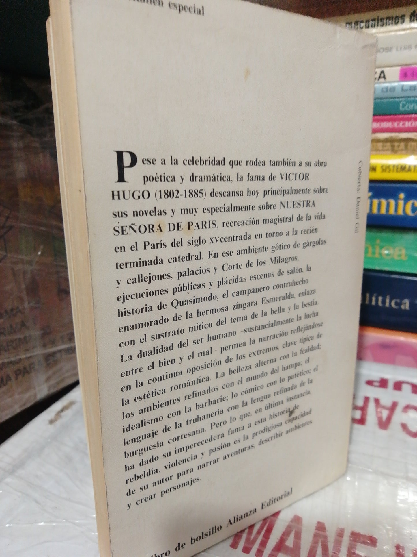 NUESTRA SEÑORA DE PARIS POR VICTOR HUGO USADO NOVELA JUÁREZ
