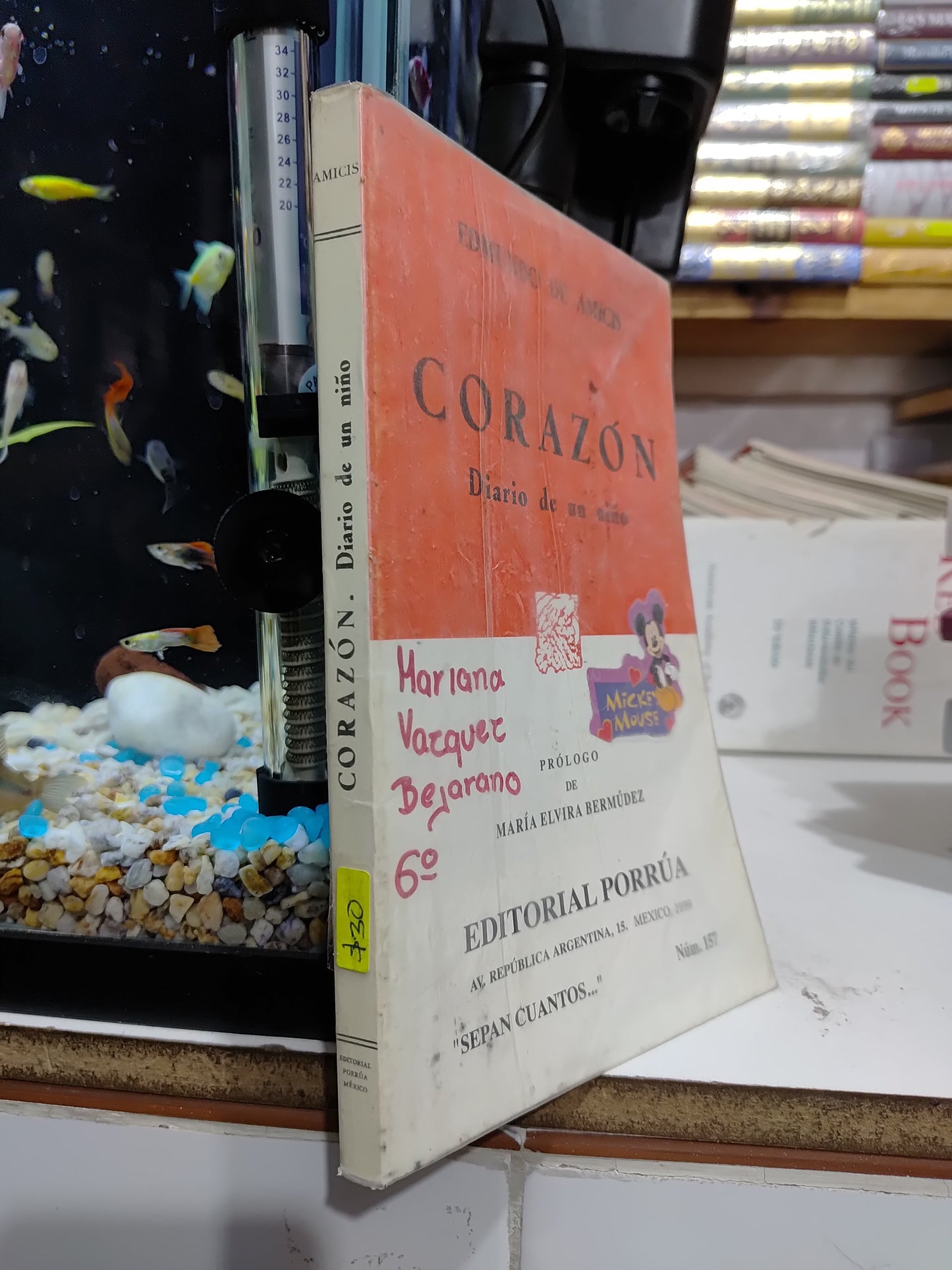 CORAZON DIARIO DE UN NIÑO POR EDMUNDO DE AMICIS USADO NOVELAS JUAREZ