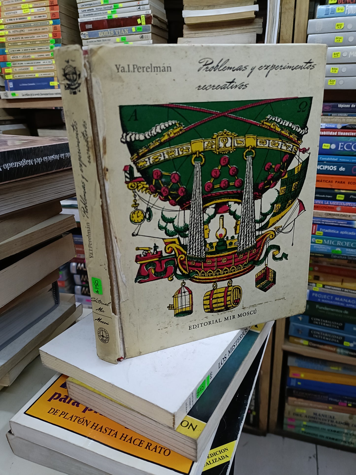 PROBLEMAS Y EXPERIMENTOS RECREATIVOS POR YA.I. PERELMAN USADO CIENCIA LITERARIO 207