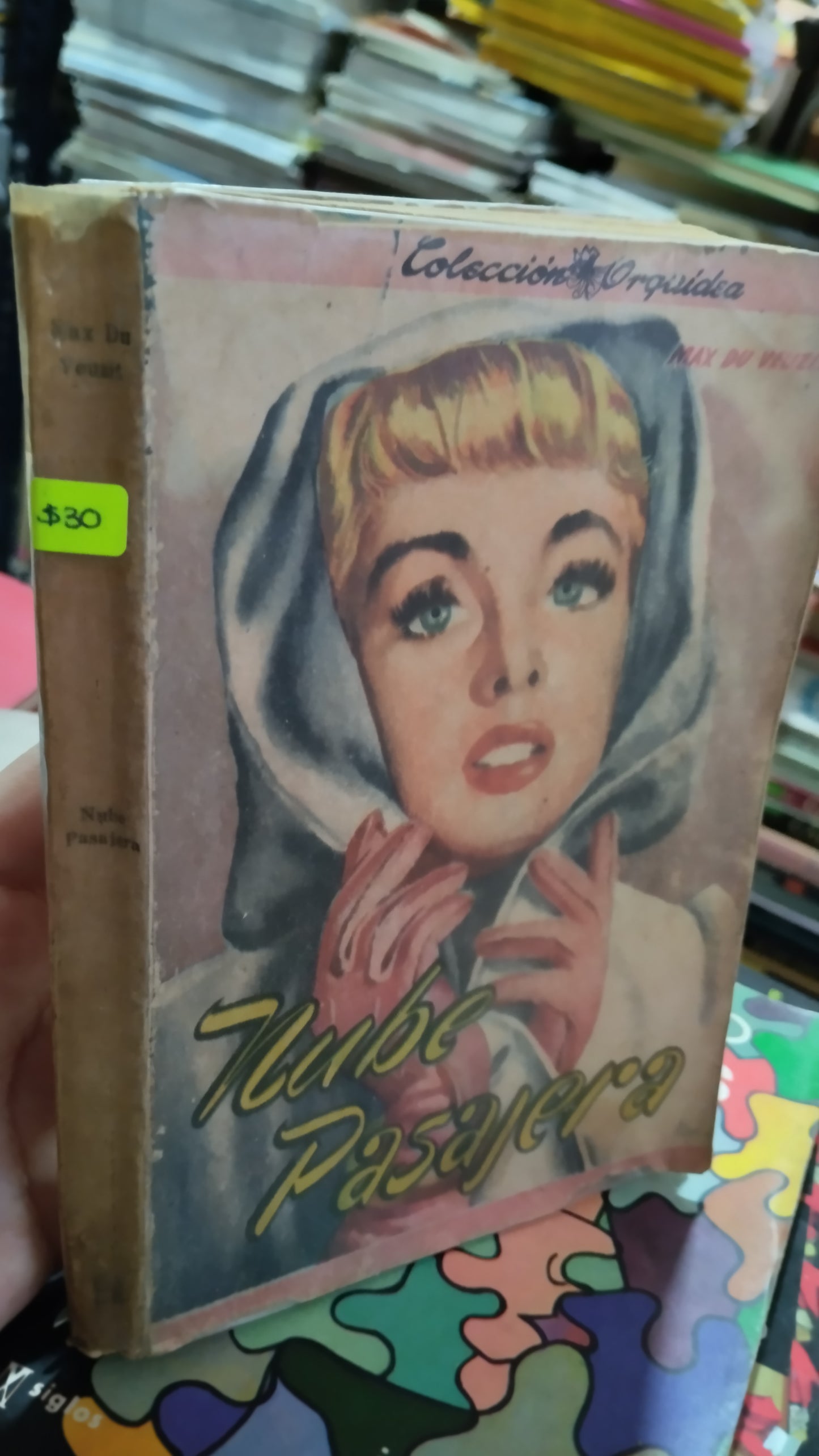 NUBE PASAJERA POR MAX DU VEUZIT LIBRO USADO NOVELAS ALDAMA