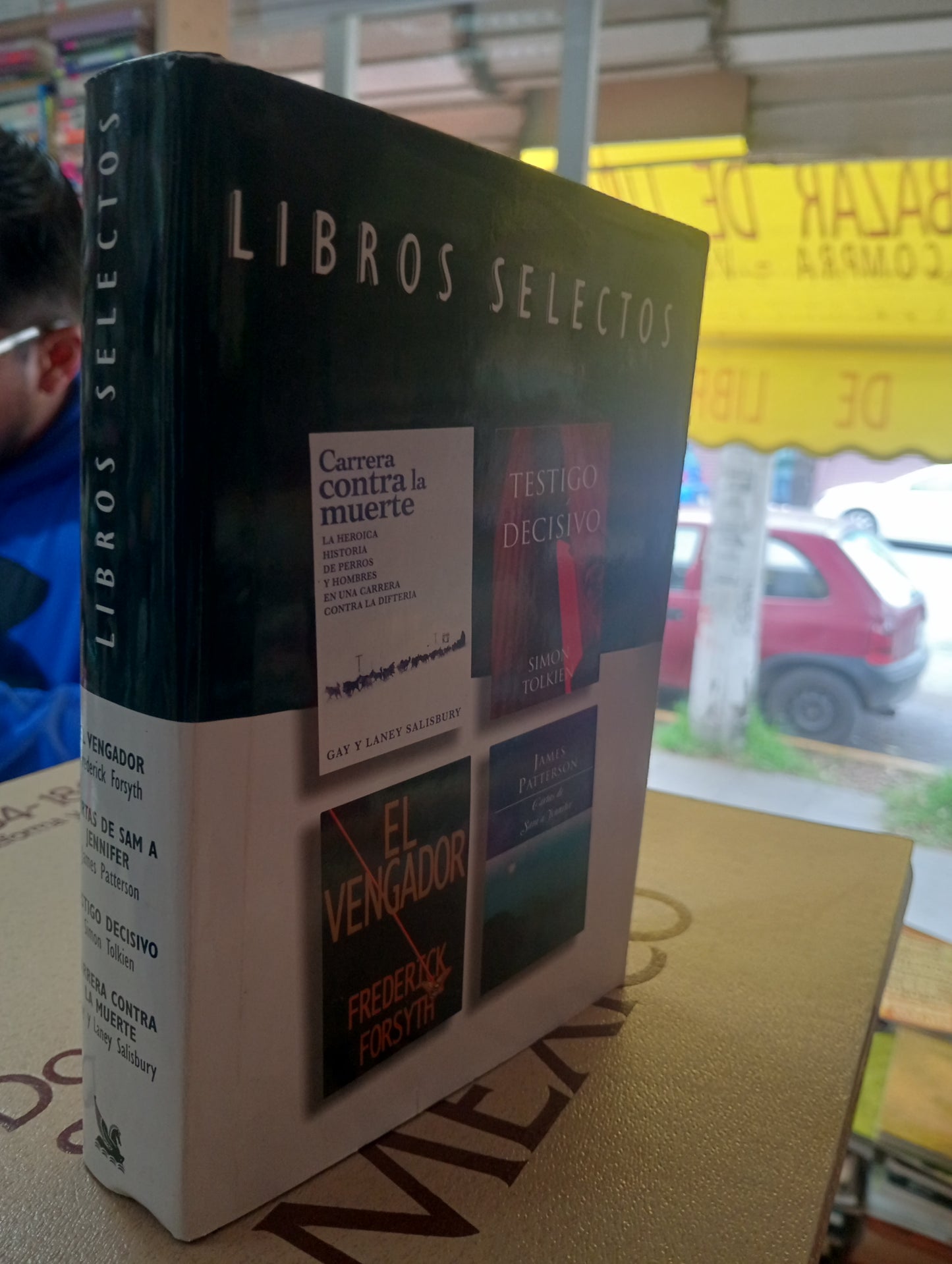 EL VENGADOR, CARTAS DE SAM A JENNIFER, TESTIGO DECISIVO, CARRERA CONTRA LA MUERTE, USADOS, NOVELA, JUAREZ 507