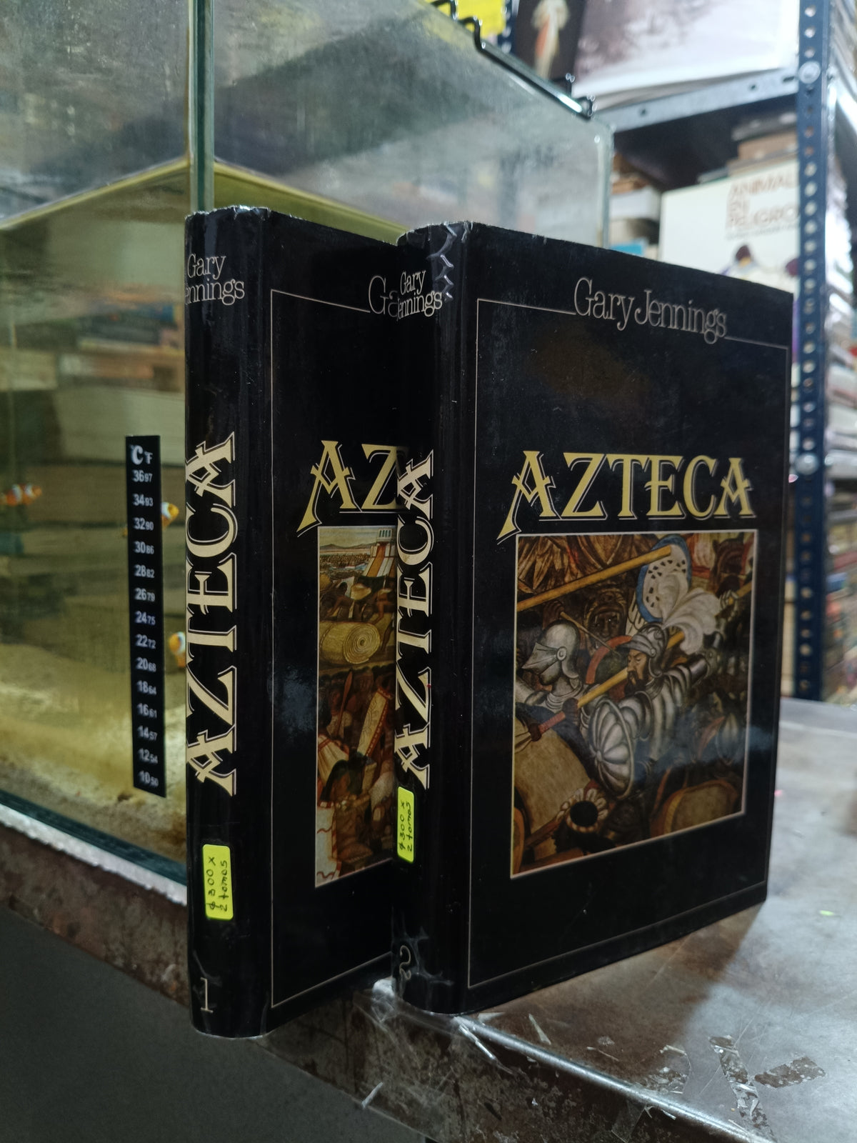 AZTECA TOMOS I Y II X $300 POR GARY JENNINGS USADO NOVELA ALDAMA