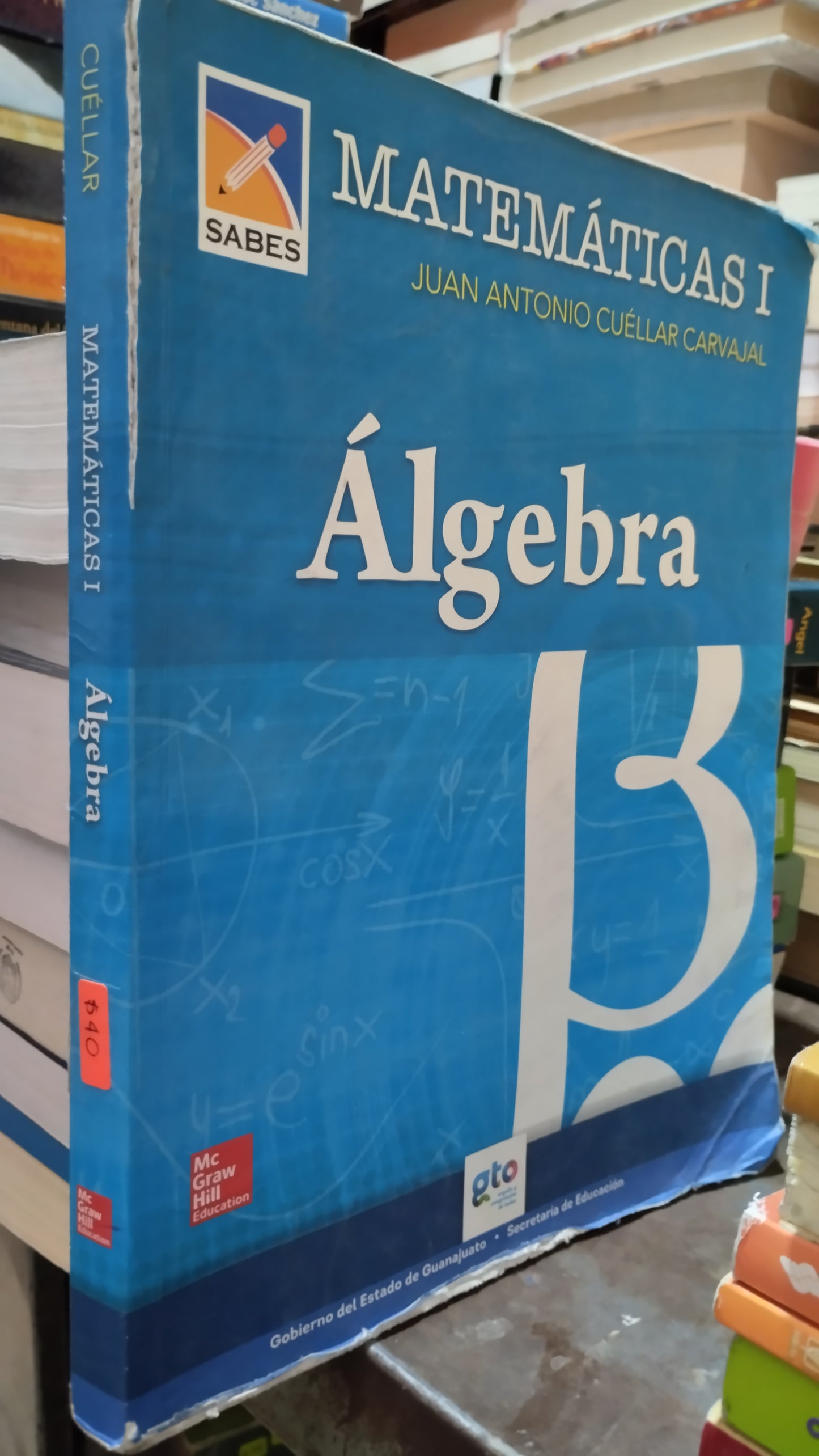 MATEMATICAS 1 ALGEBRA POR JUAN ANTONIO CUELLAR CARVAJAL LIBRO USADO MATEMATICAS ALDAMA