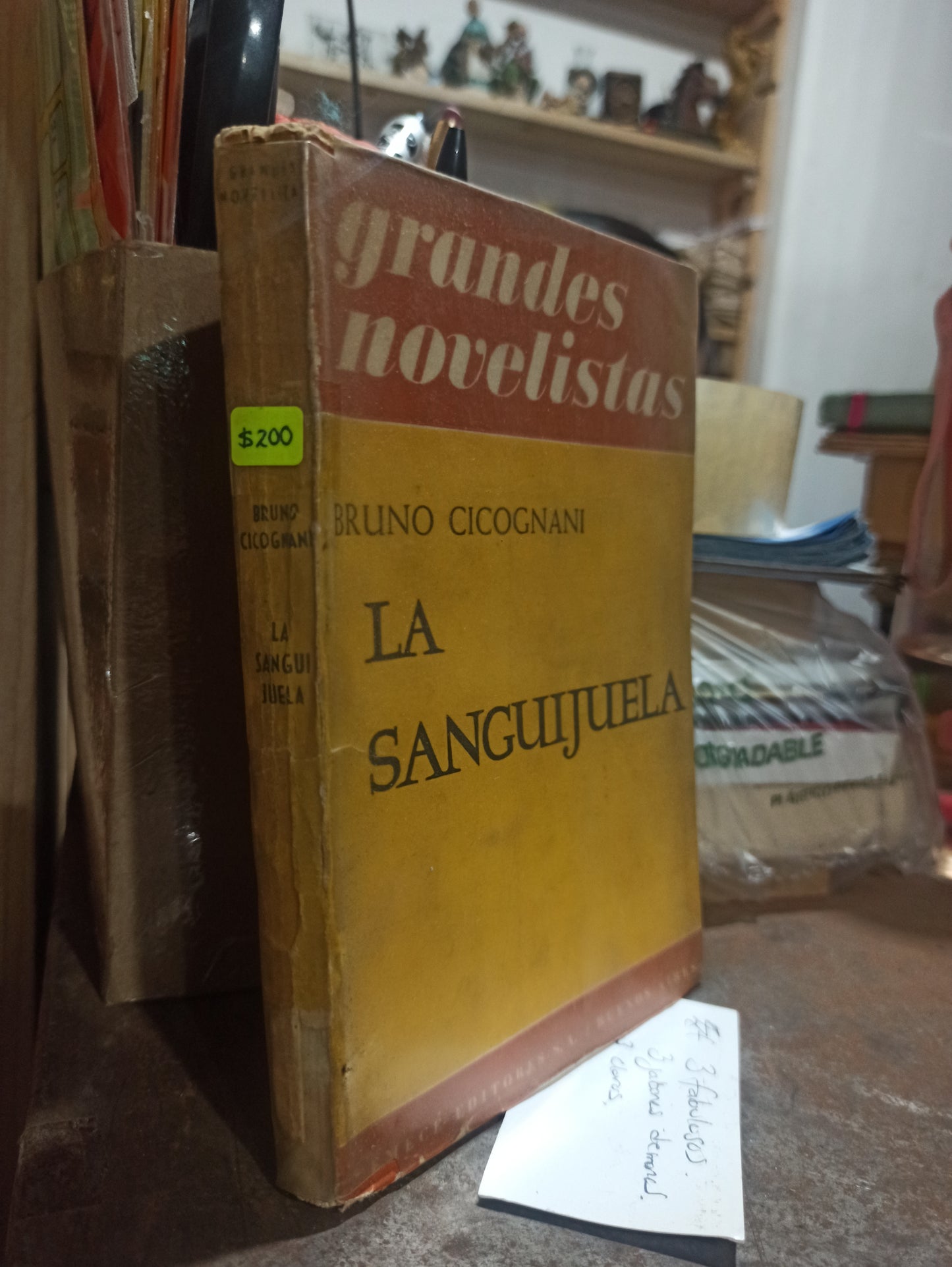 LA SANGUIJUELA POR BRUNO CICOGNANI USADO ANTIGUOS ALDAMA