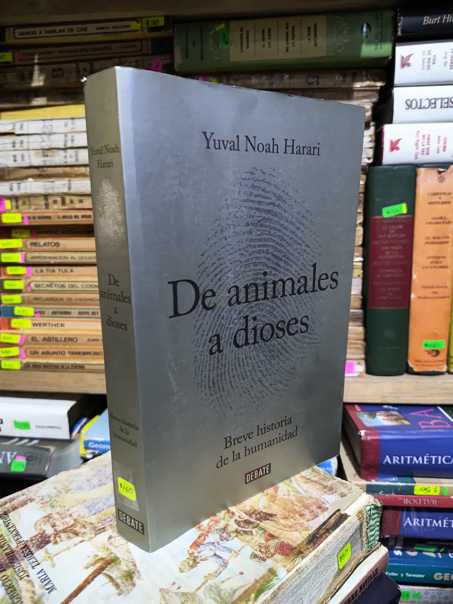 DE ANIMALES A DIOSES POR YUVAL NOAH HARARI USADO NOVELAS JUAREZ 507