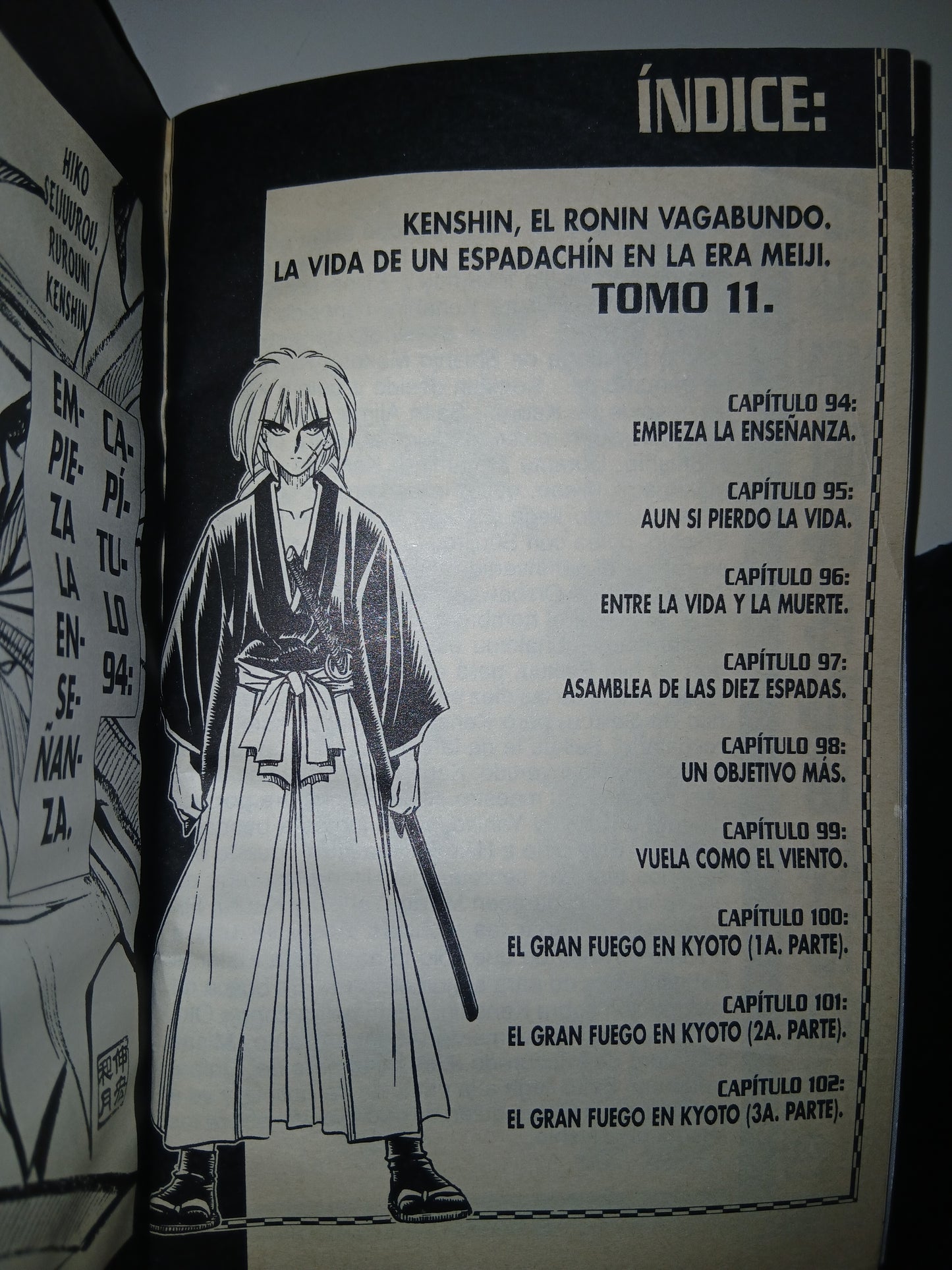 SAMURÁI X 12: EL GRANDIOSO FUEGO DE KYOTO POR NOBUHIRO WATSUKI USADO MANGA LITERARIO 207