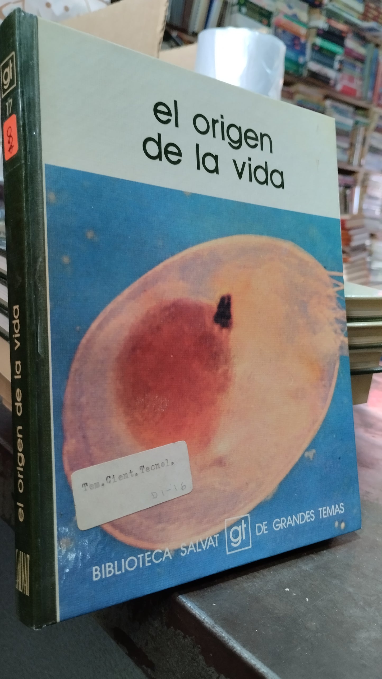 EL ORIGEN DE LA VIDA POR BIBLIOTECA SALVAT LIBRO USADO CIENCIA ALDAMA