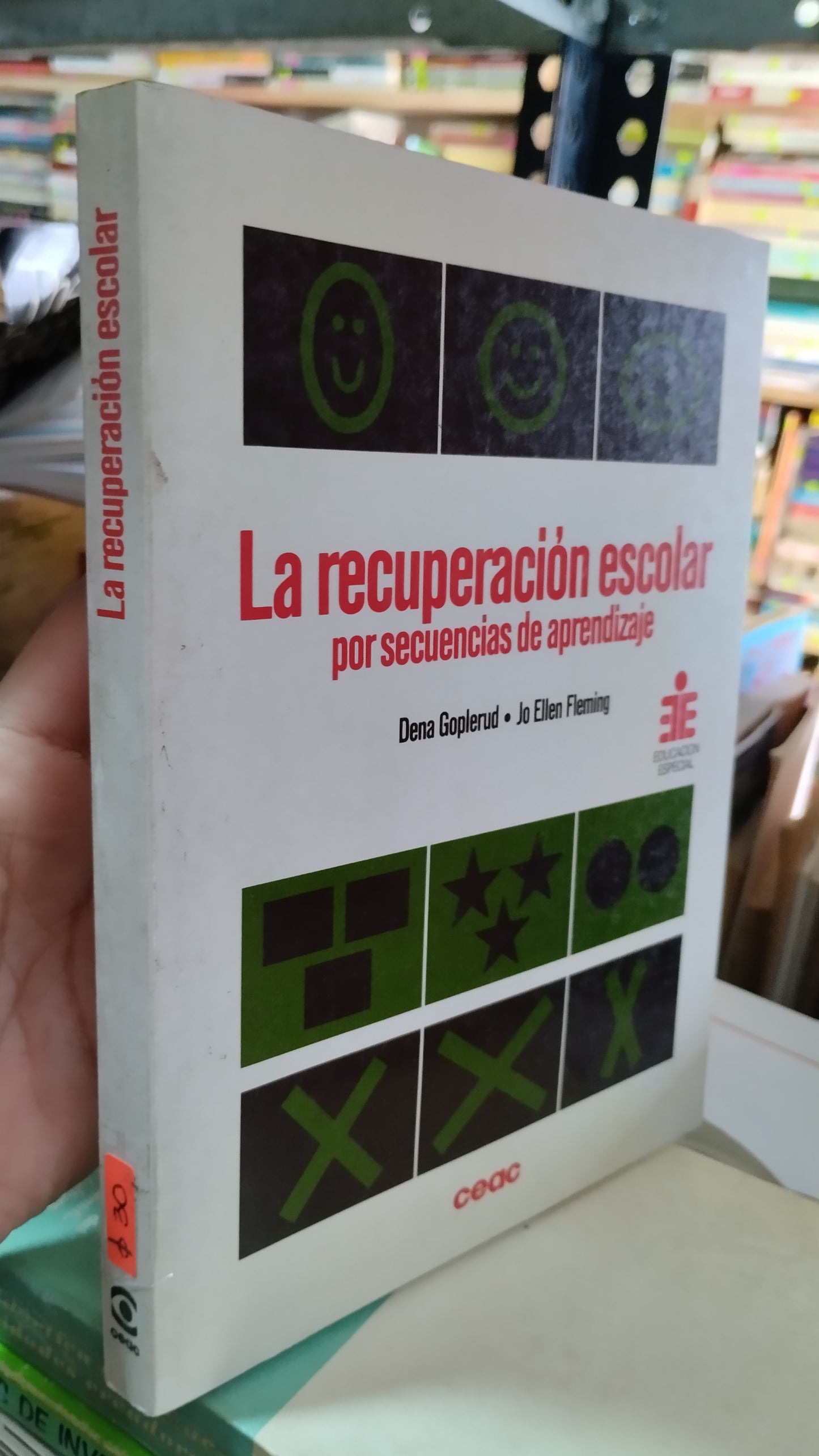 LA RECUPERACION ESCOLAR POR SECUENCIAS DE APRENDIZAJE POR DENA GOPLERUD LIBRO USADO EDUCACIÓN ALDAMA