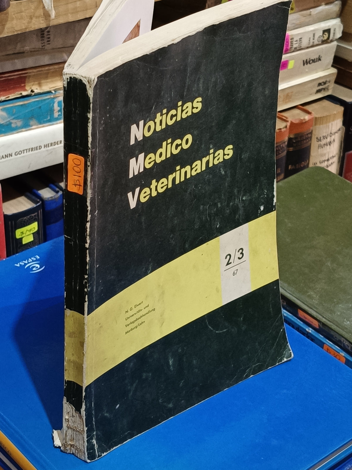 NOTICIAS MEDICO VETERINARIAS N. G. ELWERT USADO VETERINARIA LITERARIO 305