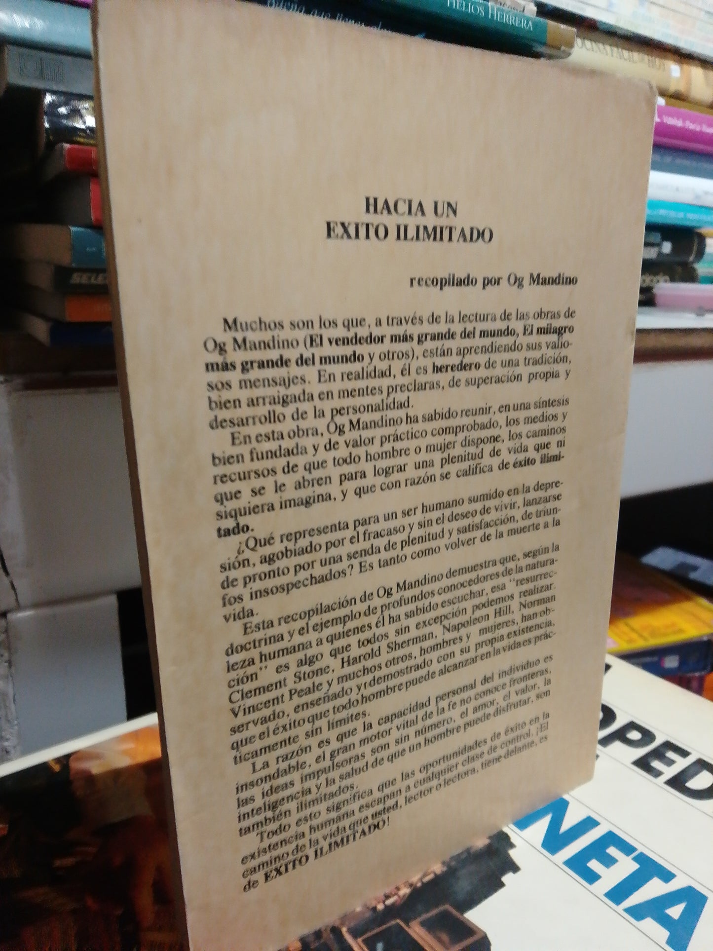 HACIA UN EXITO ILIMITADO POR OG MANDINO USADO SUP.PERSONALJUREZ