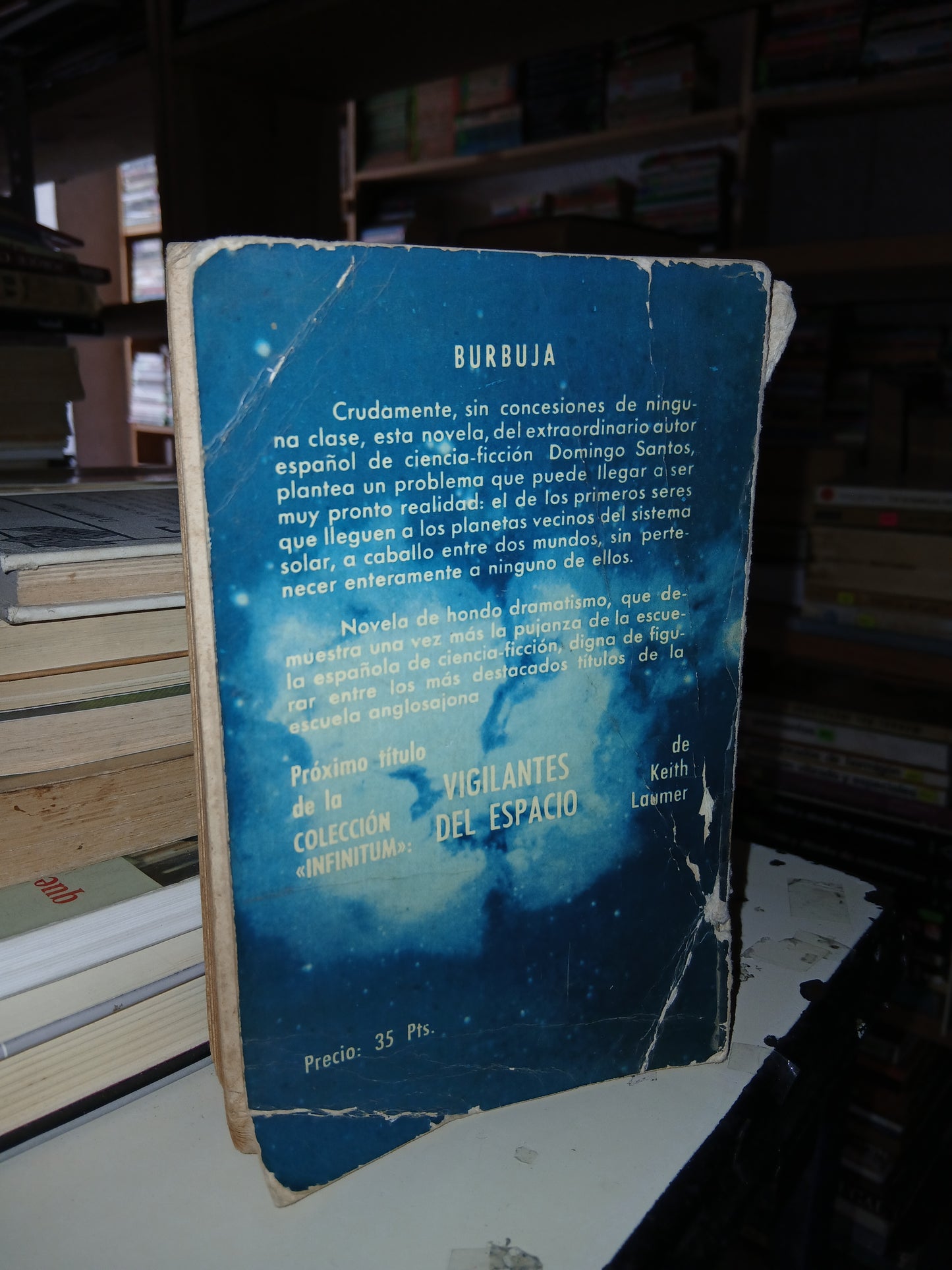 BURBUJA POR DOMINGO SANTOS USADO NOVELA LITERARIO 207