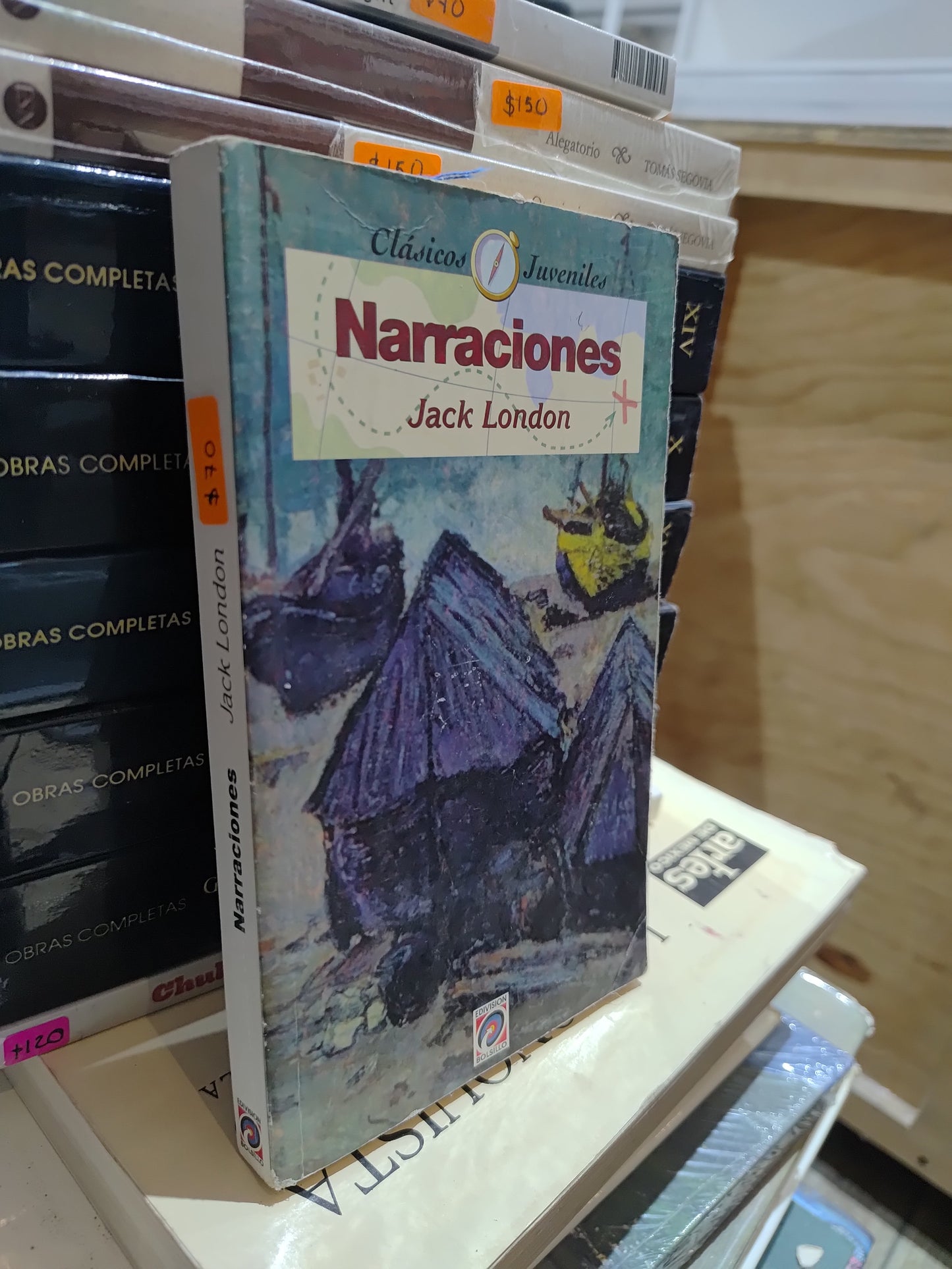 NARRACIONES POR JACK LONDON USADO NOVELAS JUAREZ 515