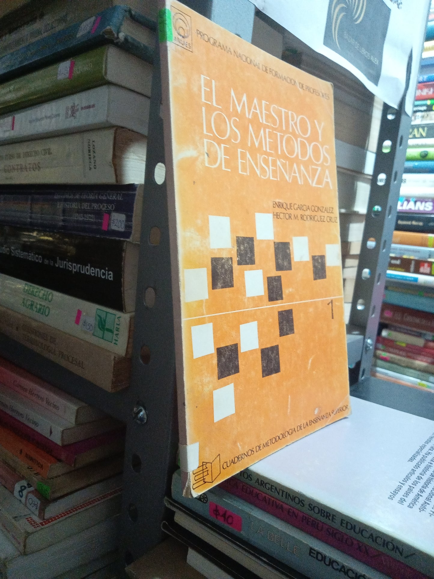 EL MAESTRO Y LOS METODOS DE ENSEÑANZA POR ENRIQUE GARCIA GONZALEZ USADO EDUCACION JUAREZ