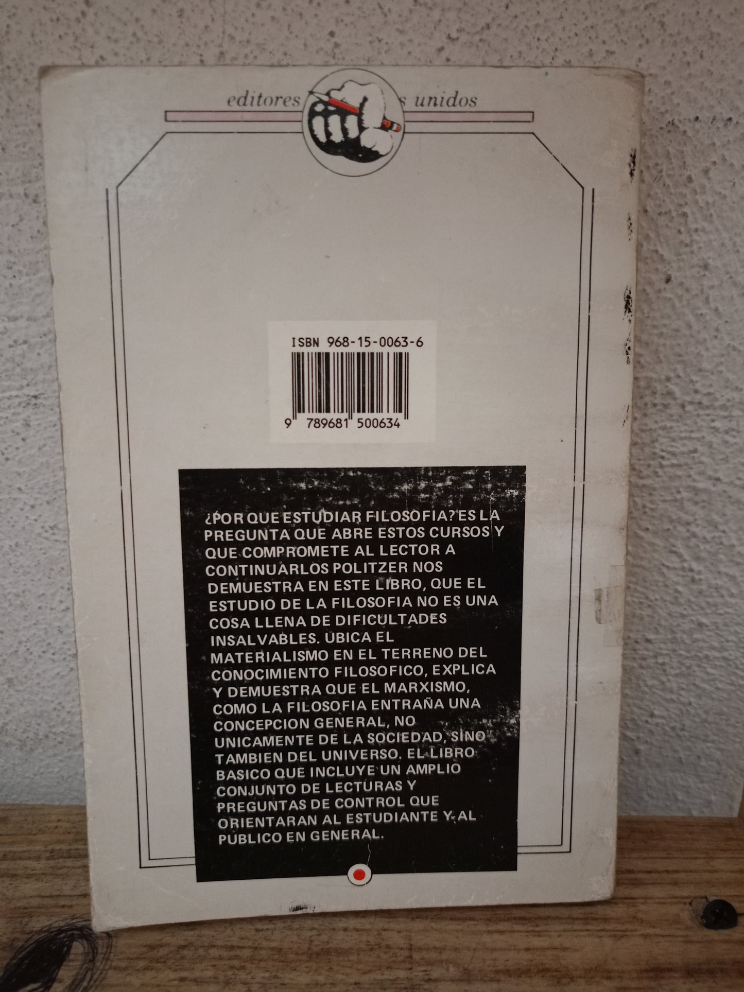 CURSOS DE FILOSOFÍA POR GEORGES POLITZER USADO SOCIOLOGÍA LITERARIO 305