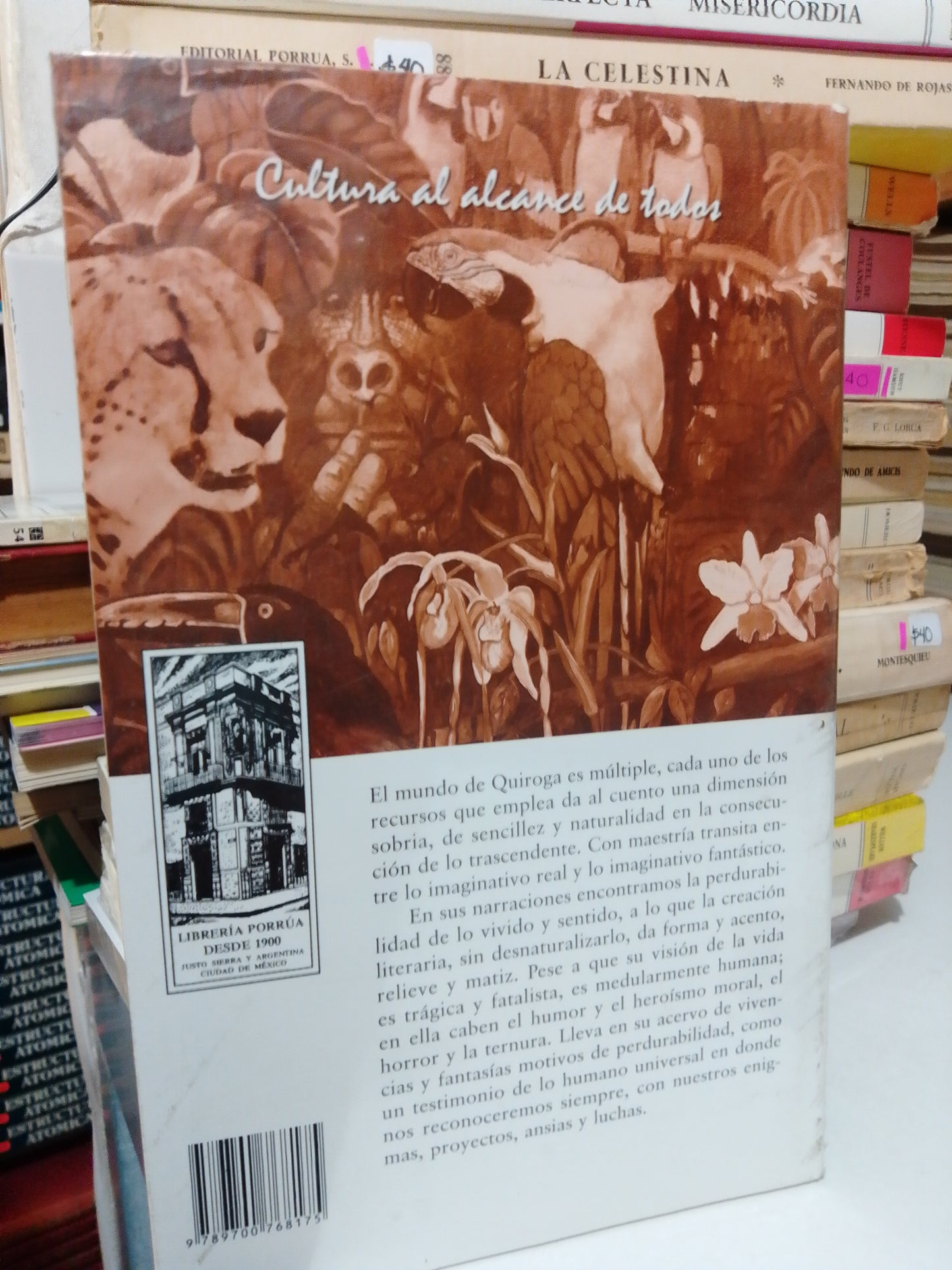 CUENTOS POR HORACIO QUIROGA USADO NOVELA JUÁREZ