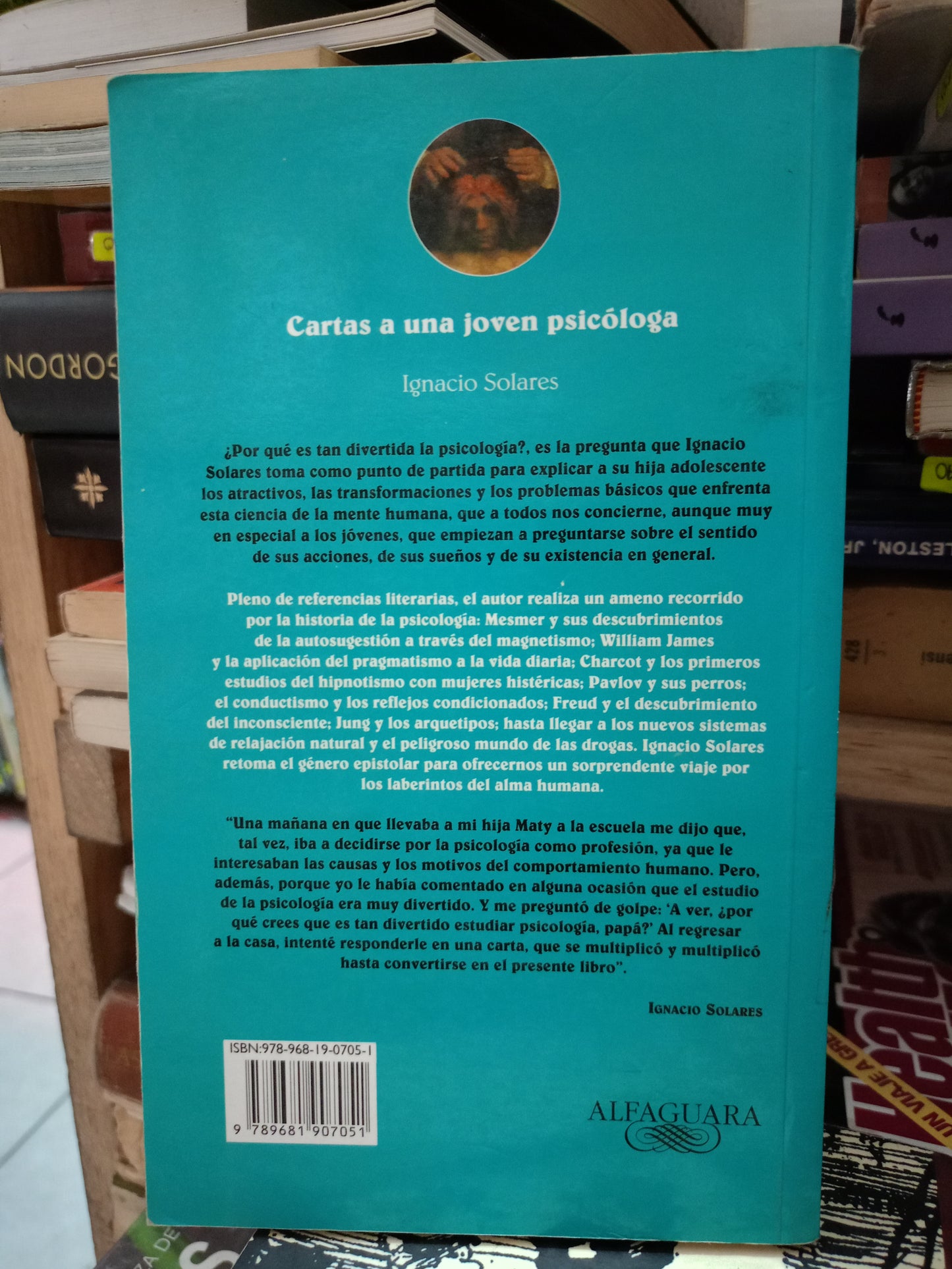 CARTAS A UNA JOVEN PSICÓLOGA IGNACIO SOLARES USADO NOVELA LITERARIO 305