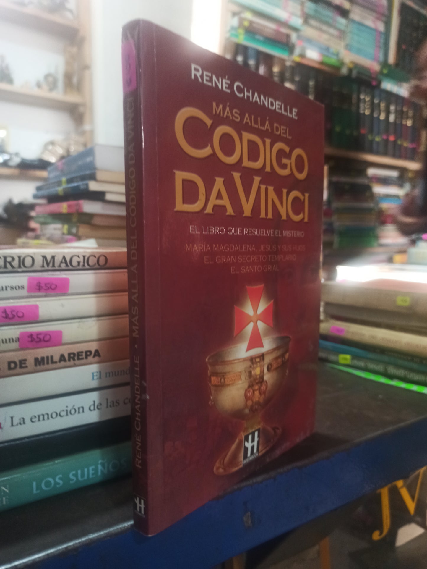 MÁS ALLÁ DEL CÓDIGO DAVINCI POR RENÉ CHANDELLE USADO NOVELAS ALDAMA