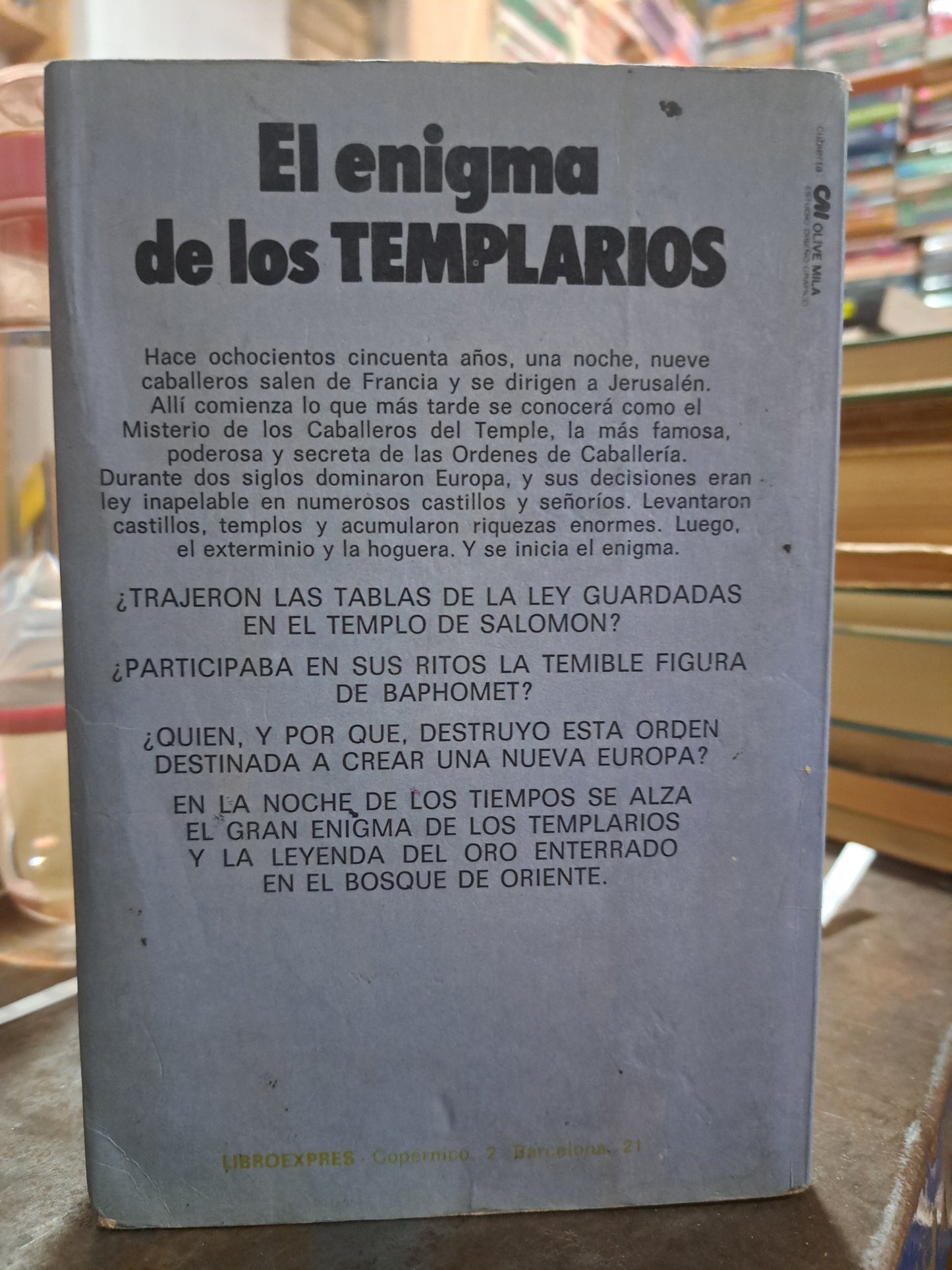 EL ENIGMA DE LOS TEMPLARIOS VIGNATI PERALTA USADO ANTIGUO ALDAMA