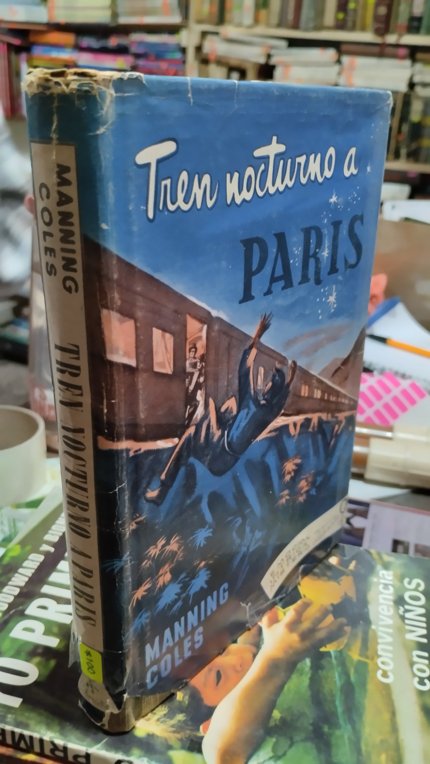 TREN NOCTURNO A PARIS POR MANNING COLES LIBRO USADO NOVELAS ALDAMA