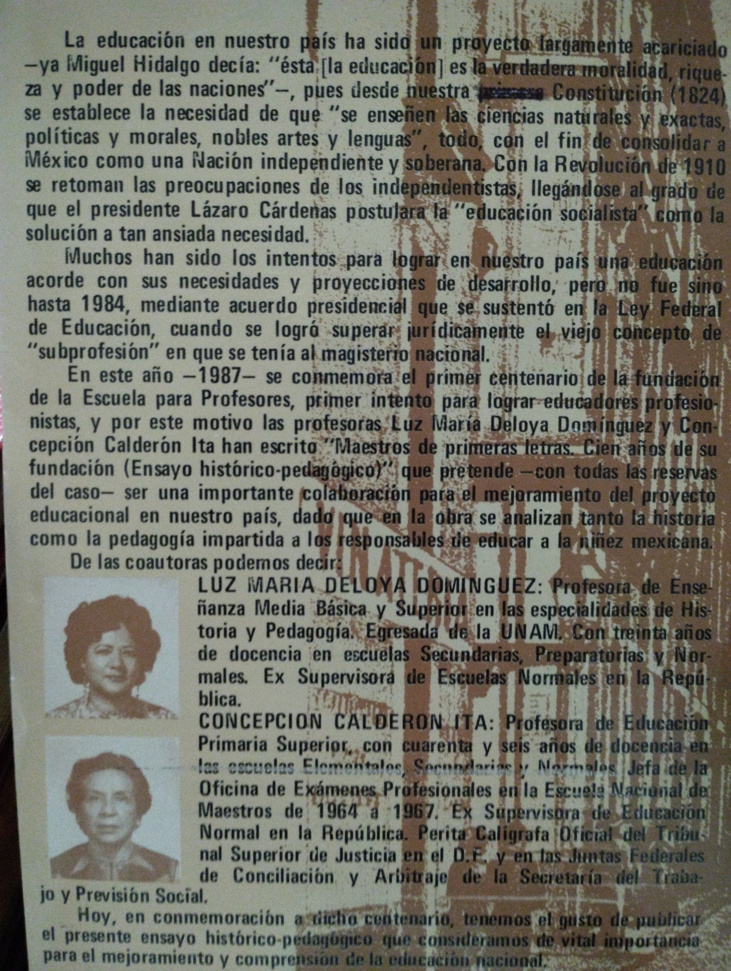 MAESTROS DE PRIMERAS LETRAS POR CONCEPCION CALDERON ITA USADO EDUCACION ALDAMA