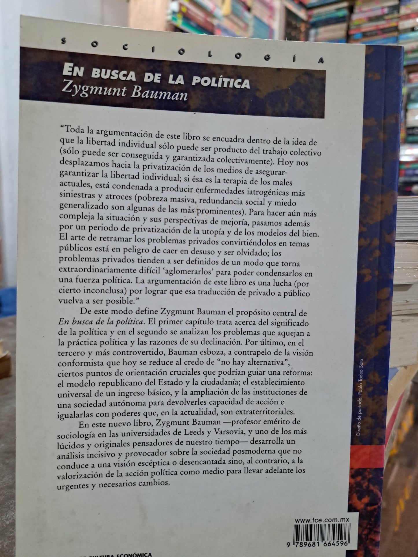 EN BUSCA DE LA POLITICA SYGMUNT BAUMAN USADO POLÍTICA ALDAMA