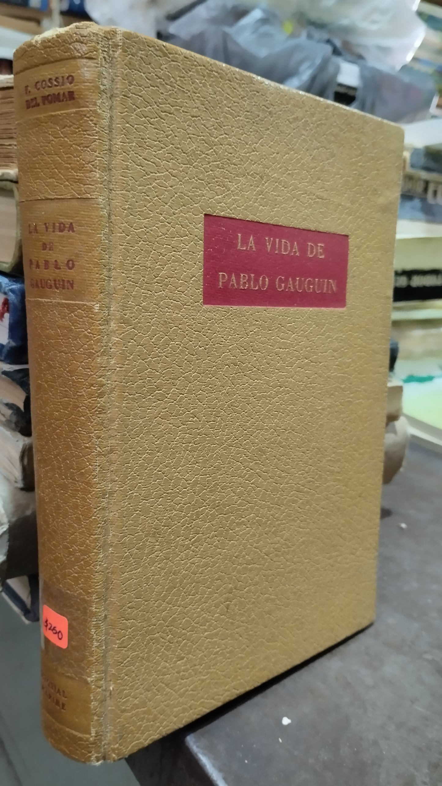 LA VIDA DE PABLO GAUGUIN POR FELIPE COSSIO DEL POMAR LIBRO USADO ANTIGUO ALDAMA