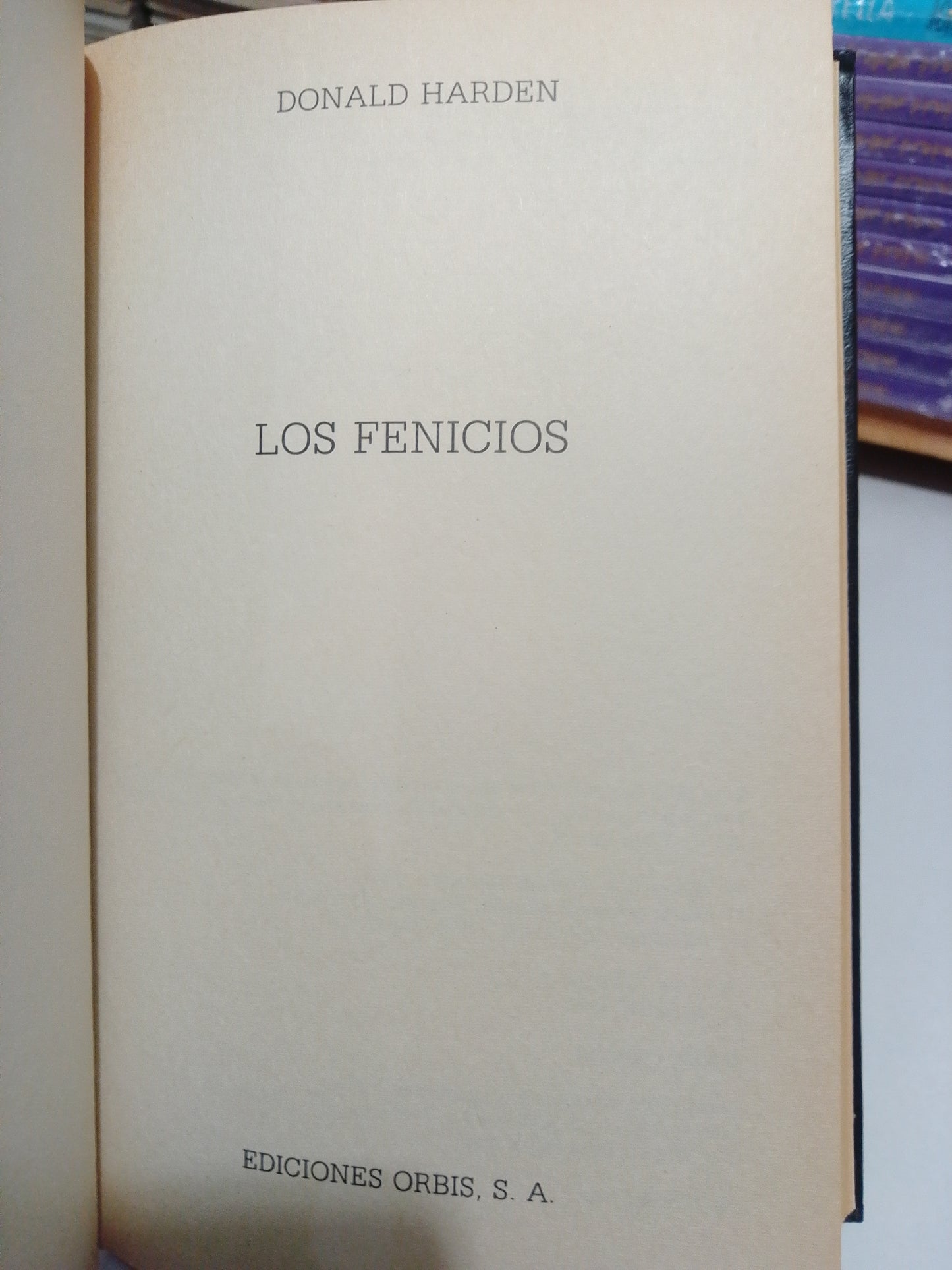LOS FENICIOS POR DONALD HARDEN USADO NOVELA JUAREZ