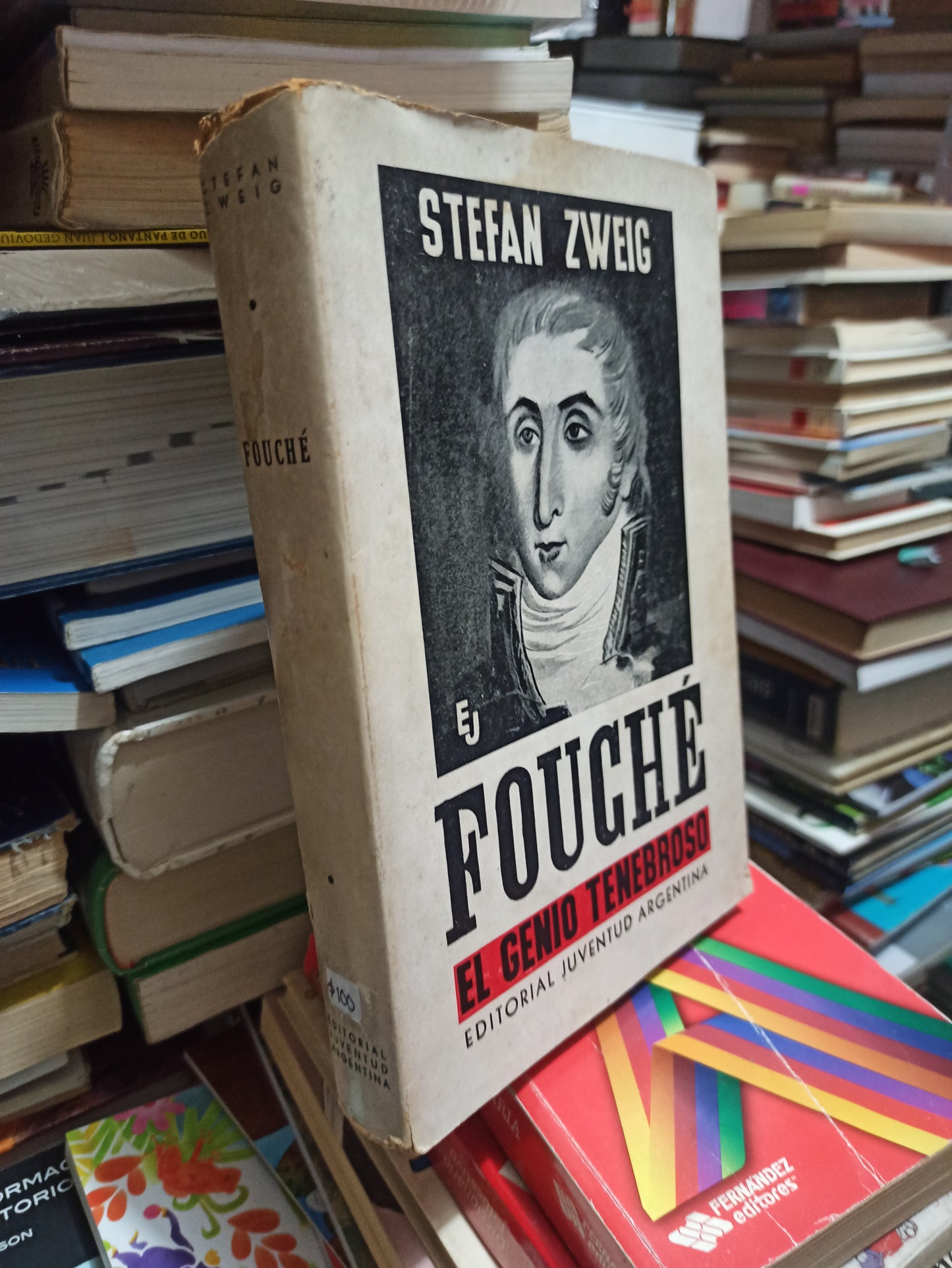 FOUCHÉ EL GENIO TENEBROSO POR STEFAN ZWEIG USADO NOVELAS JUÁREZ
