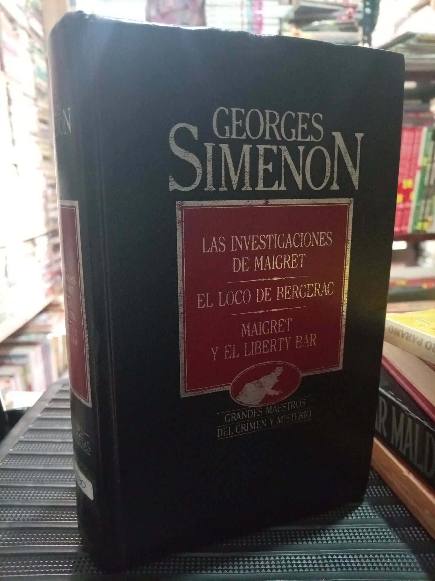 LA INVESTIGACIONES DE MAIGRET, EL LOCO DE BERGERAC, MAIGRET Y EL LIBERTY BAR POR GEORGES SIMENON USADO NOVELA LITERARIO 305