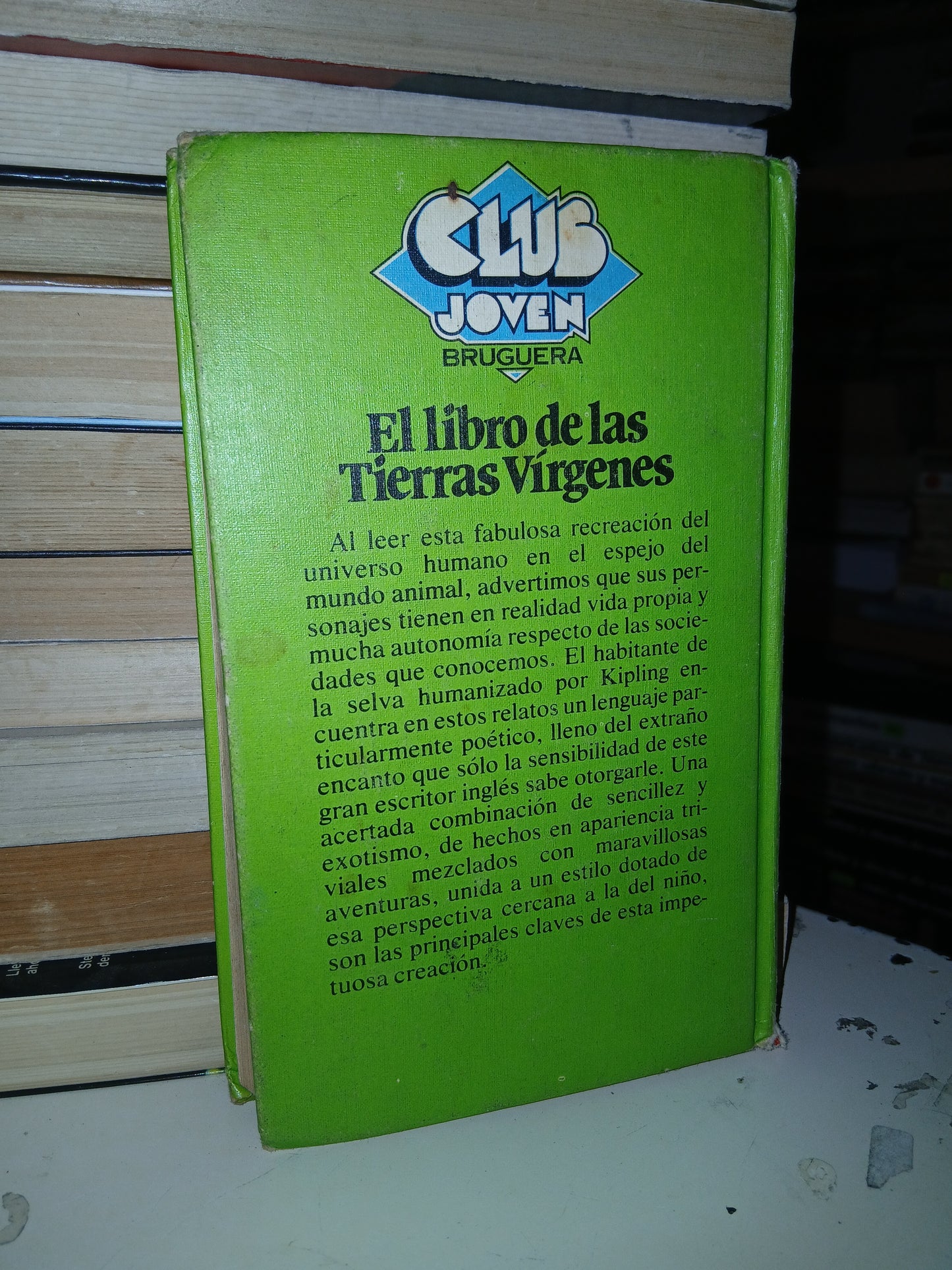 EL LIBRO DE LAS TIERRAS VÍRGENES POR RUDYARD KIPLING USADO NOVELA LITERARIO 207