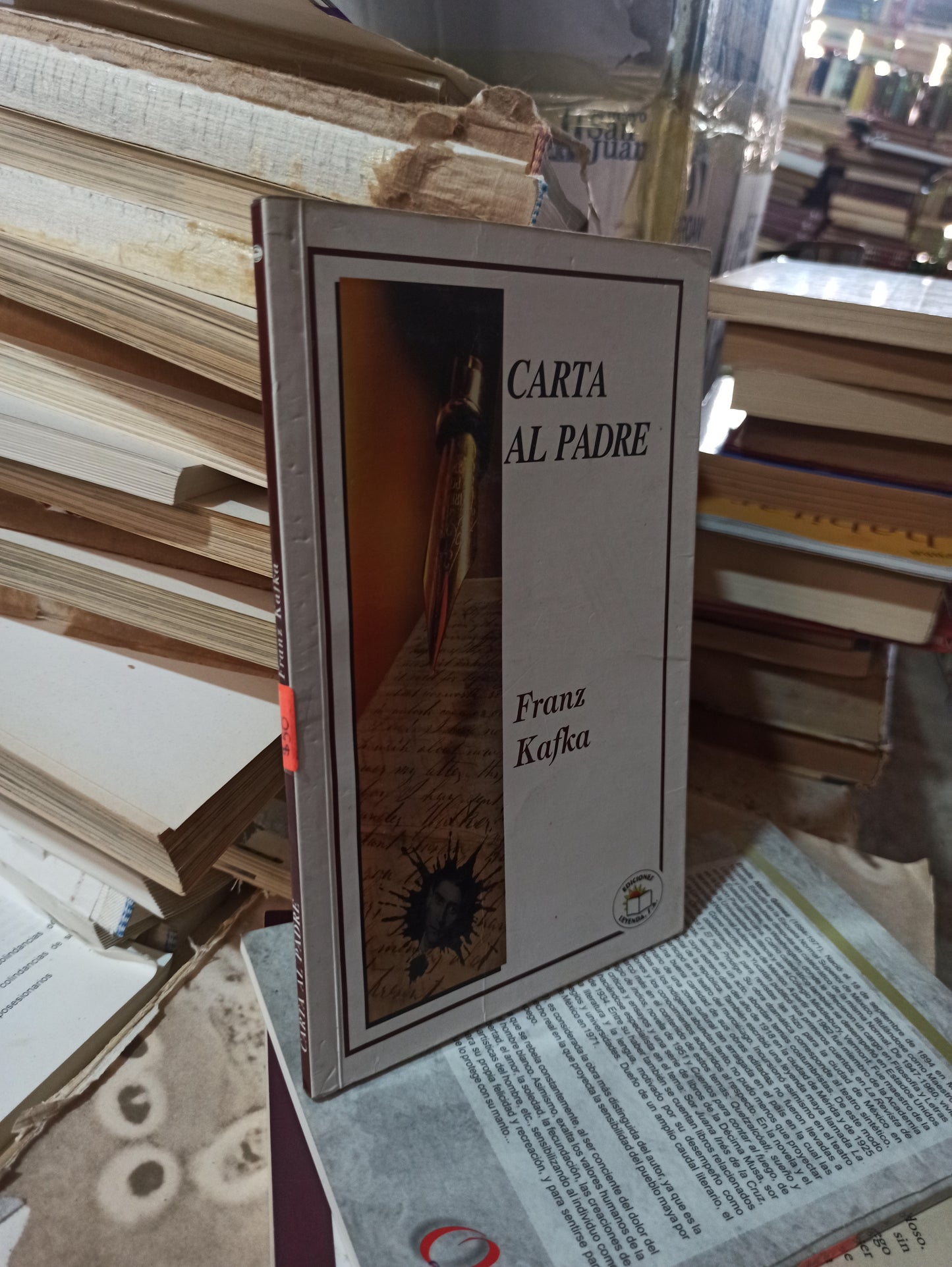 CARTA AL PADRE POR FRANZ KAFKA USADO NOVELAS ALDAMA