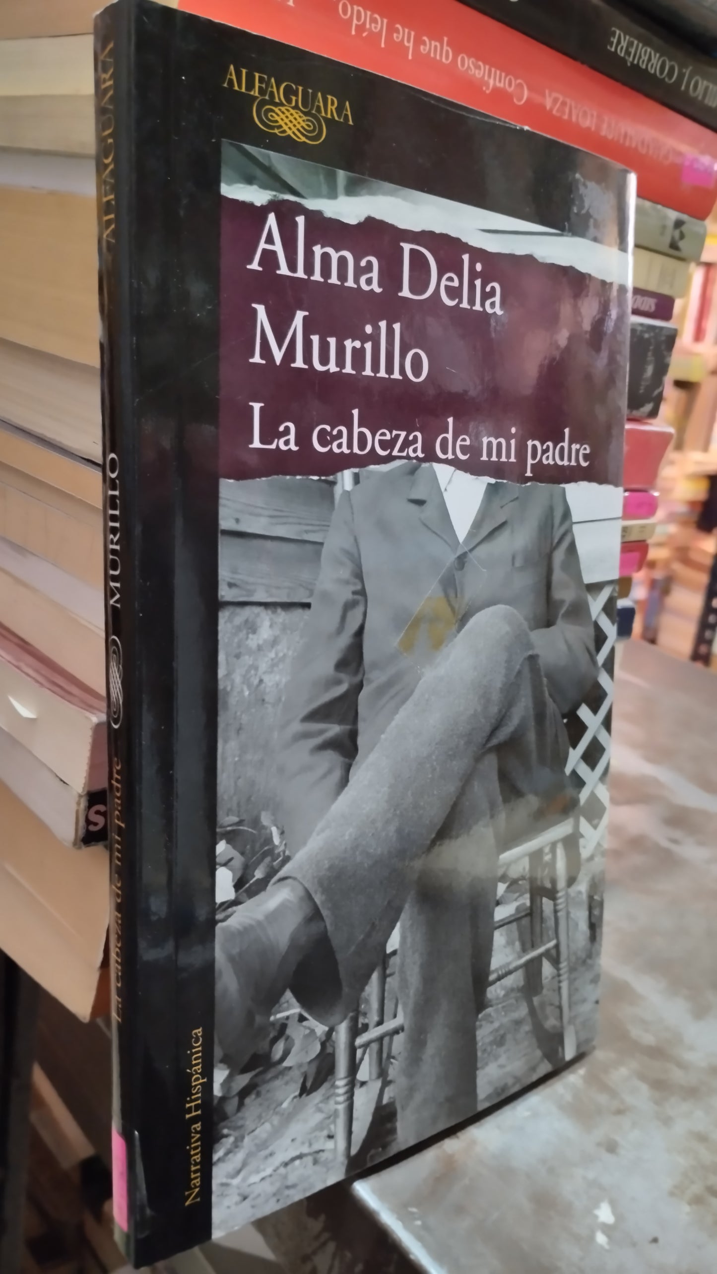 LA CABEZA DE MI PADRE ALMA DELIA MURILLO LIBRO USADO NOVELAS ALDAMA