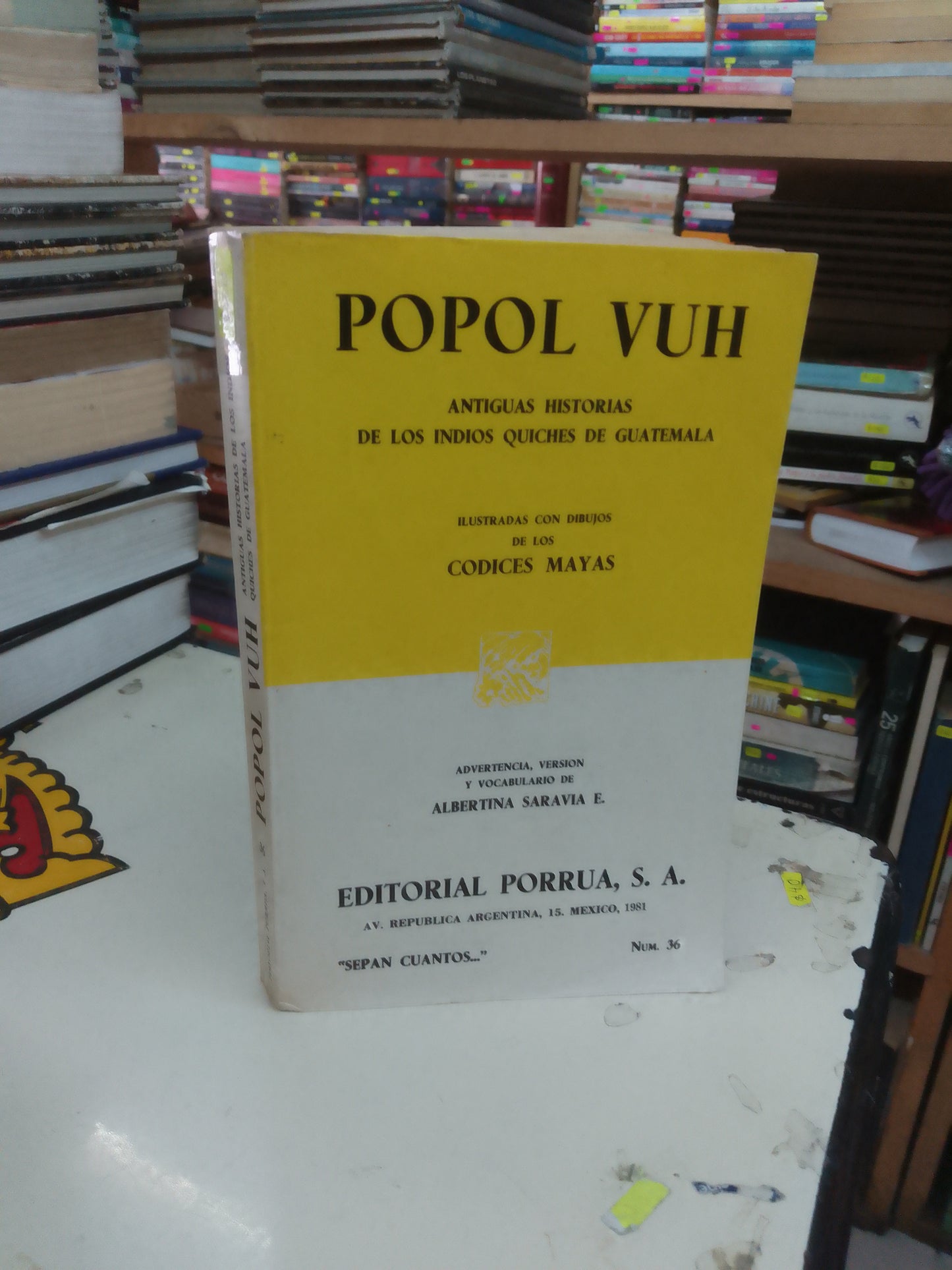 POPOL VUH USADO NOVELA LITERARIO 207