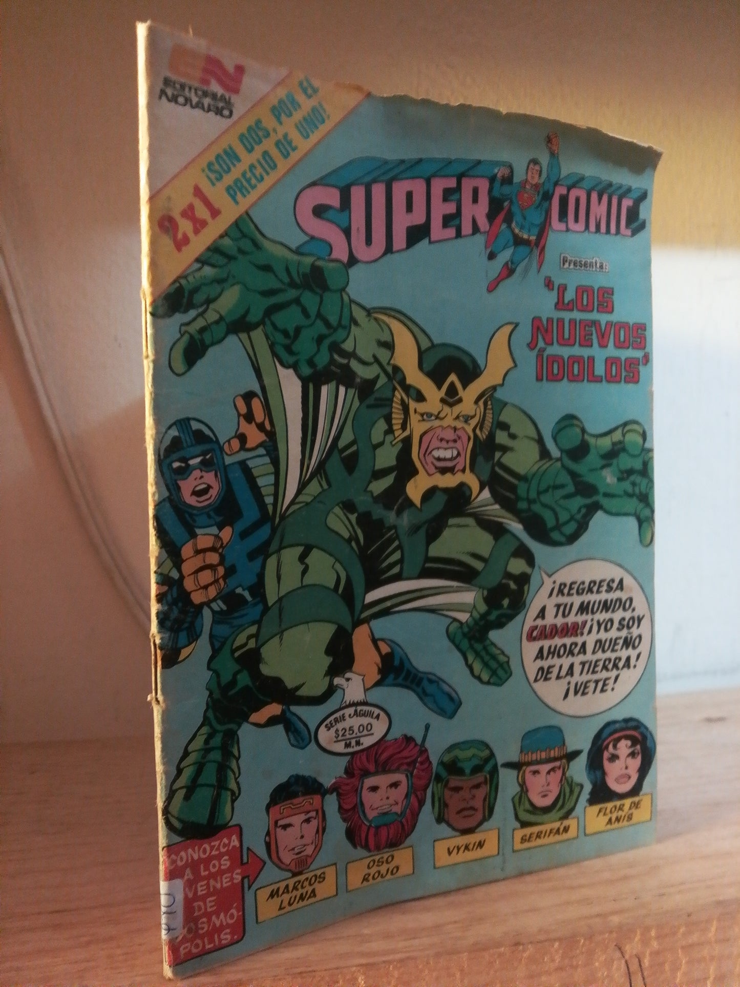 SUPERMAN COMIC LOS NUEVOS IDOLOS USADO NOVELA JUÁREZ
