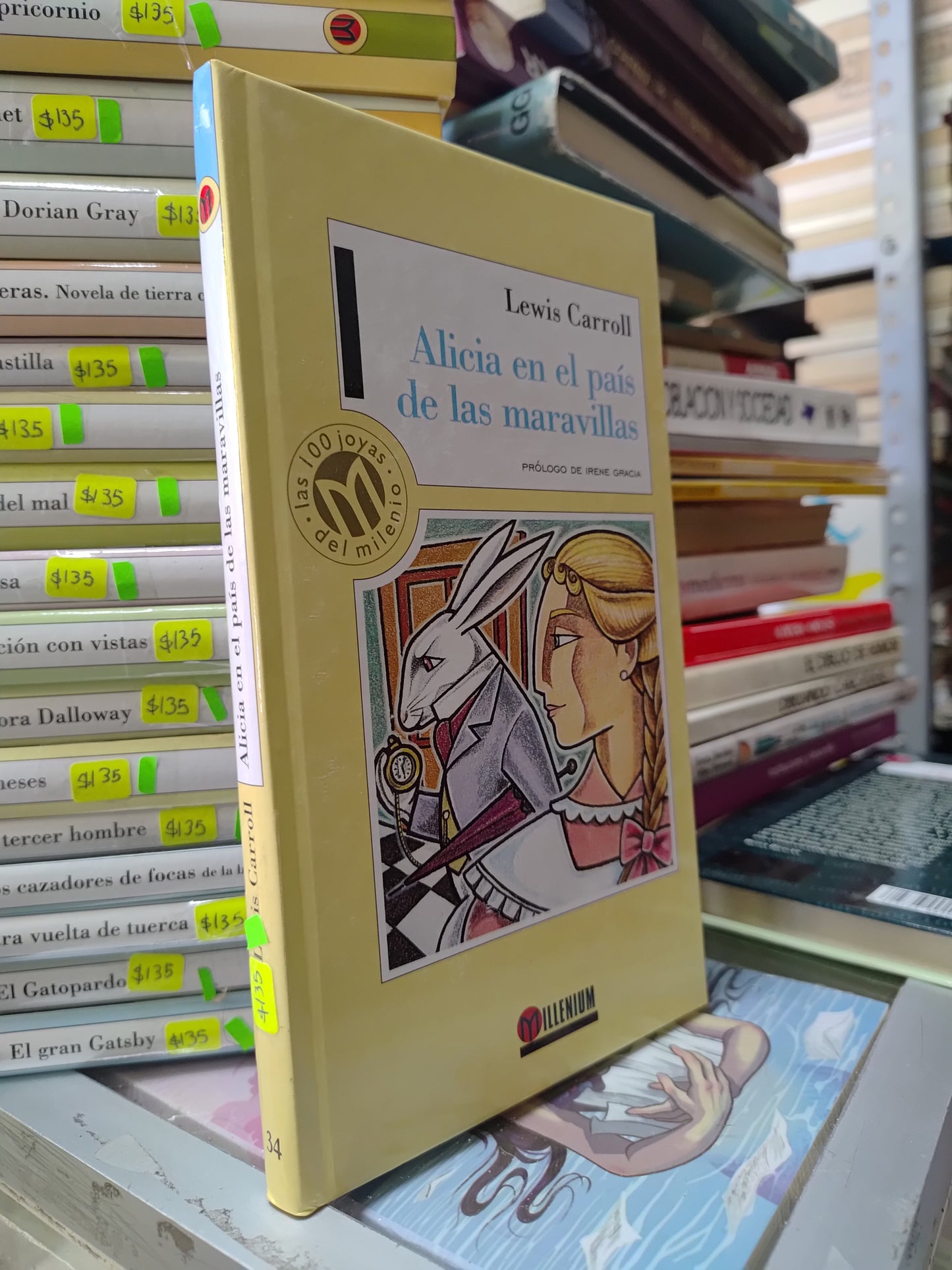 ALICIA EN EL PAIS DE LAS MARAVILLAS POR LEWIS CARROLL USADO NOVELAS JUAREZ 515