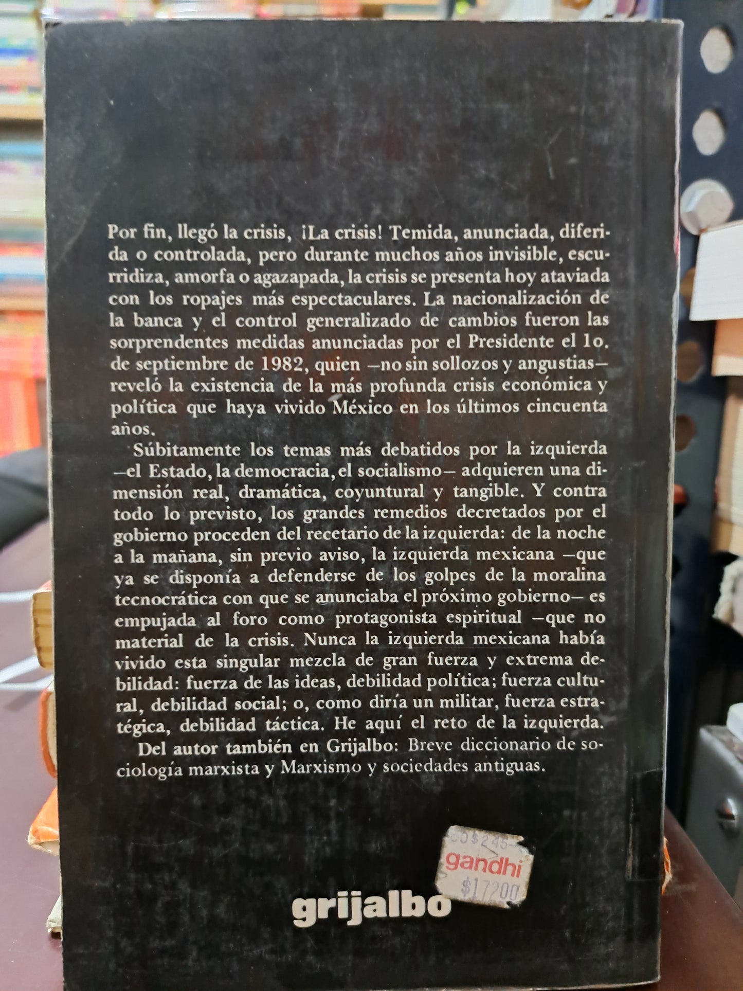 EL RETO DE LA IZQUIERDA ROGER BARTA USADO HISTORIA LITERARIO 305
