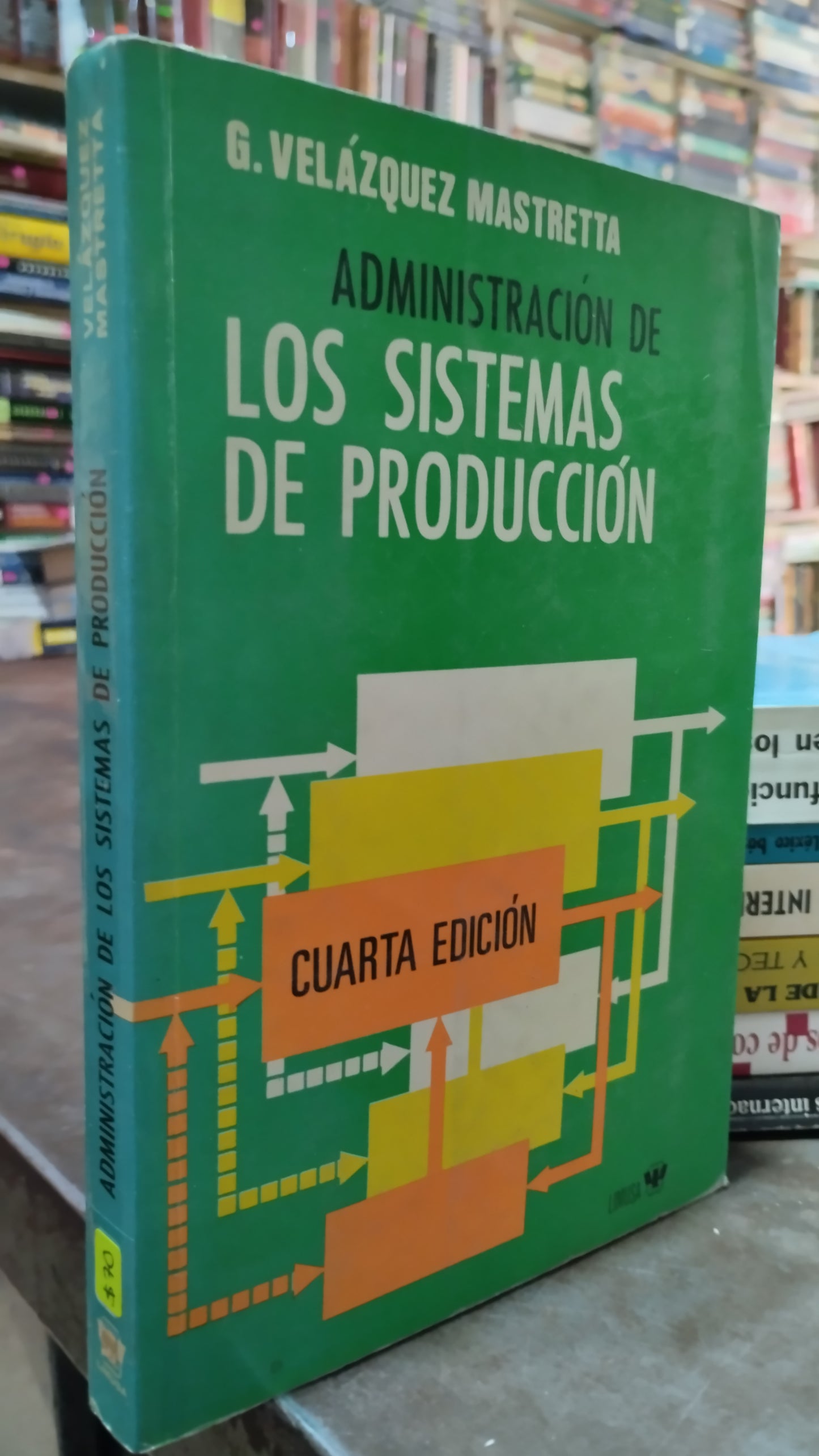 ADMINISTRACION DE LOS SISTEMAS DE PRODUCCION POR G VELAZQUEZ MASTRETTA LIBRO USADO ADMINISTRACION ALDAMA