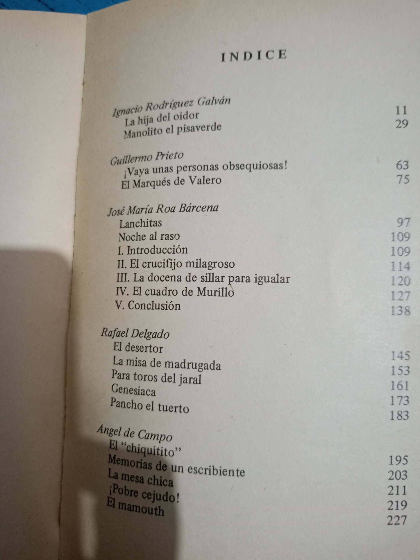 CINCO CUENTISTAS MEXICANOS DEL SIGLO XIX USADO NOVELA LITERARIO 305