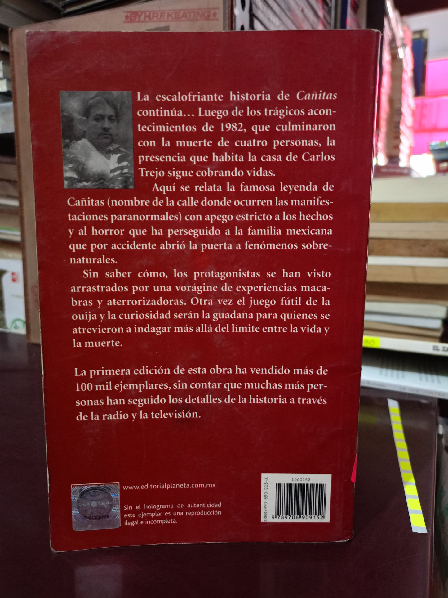CAÑITAS POR CARLOS TREJO USADO NOVELA LITERARIO 305