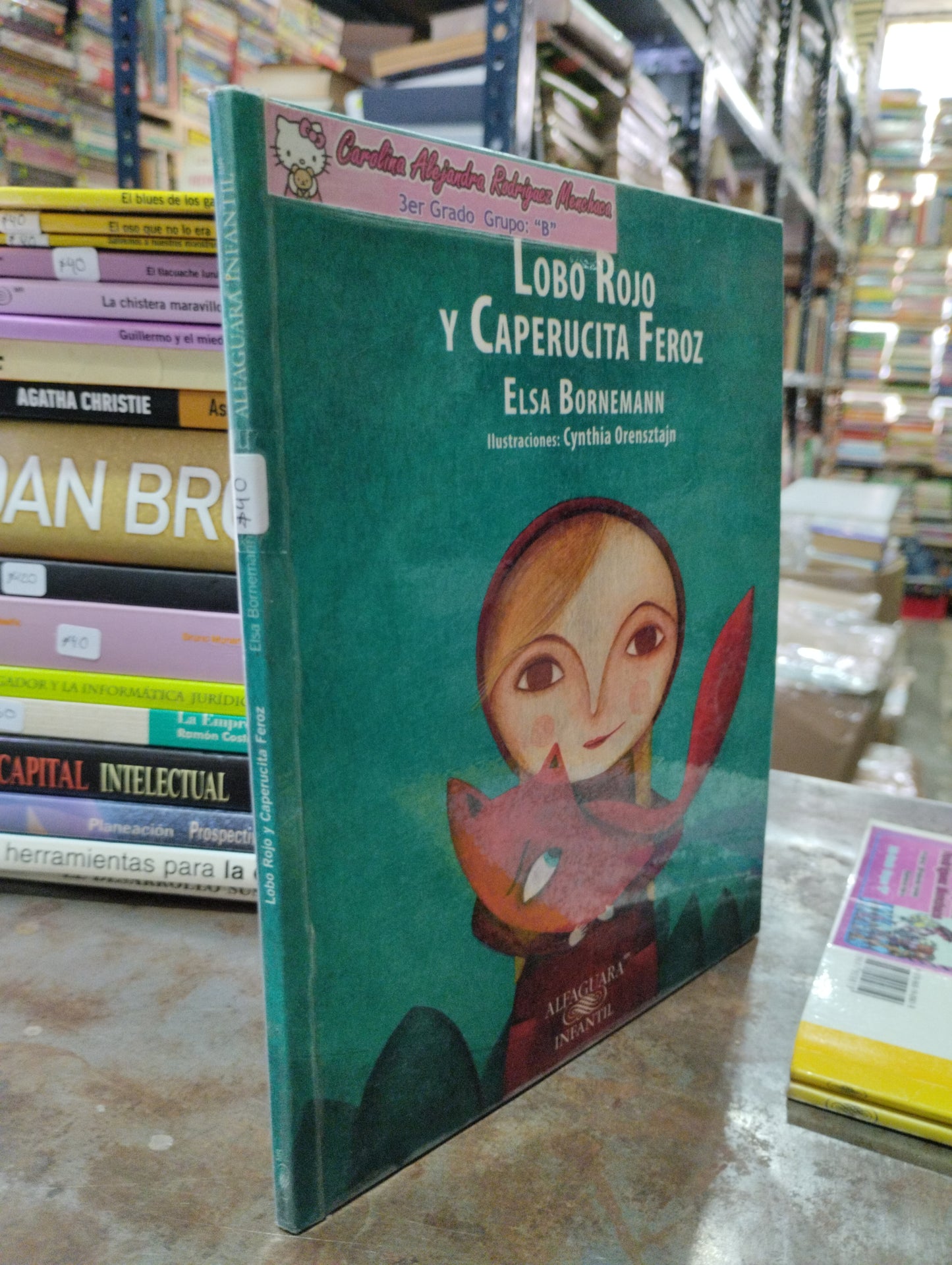 LOBO ROJO Y CAPERUCITA FEROZ POR ELSA BORNEMANN USADO INFANTIL ALDAMA