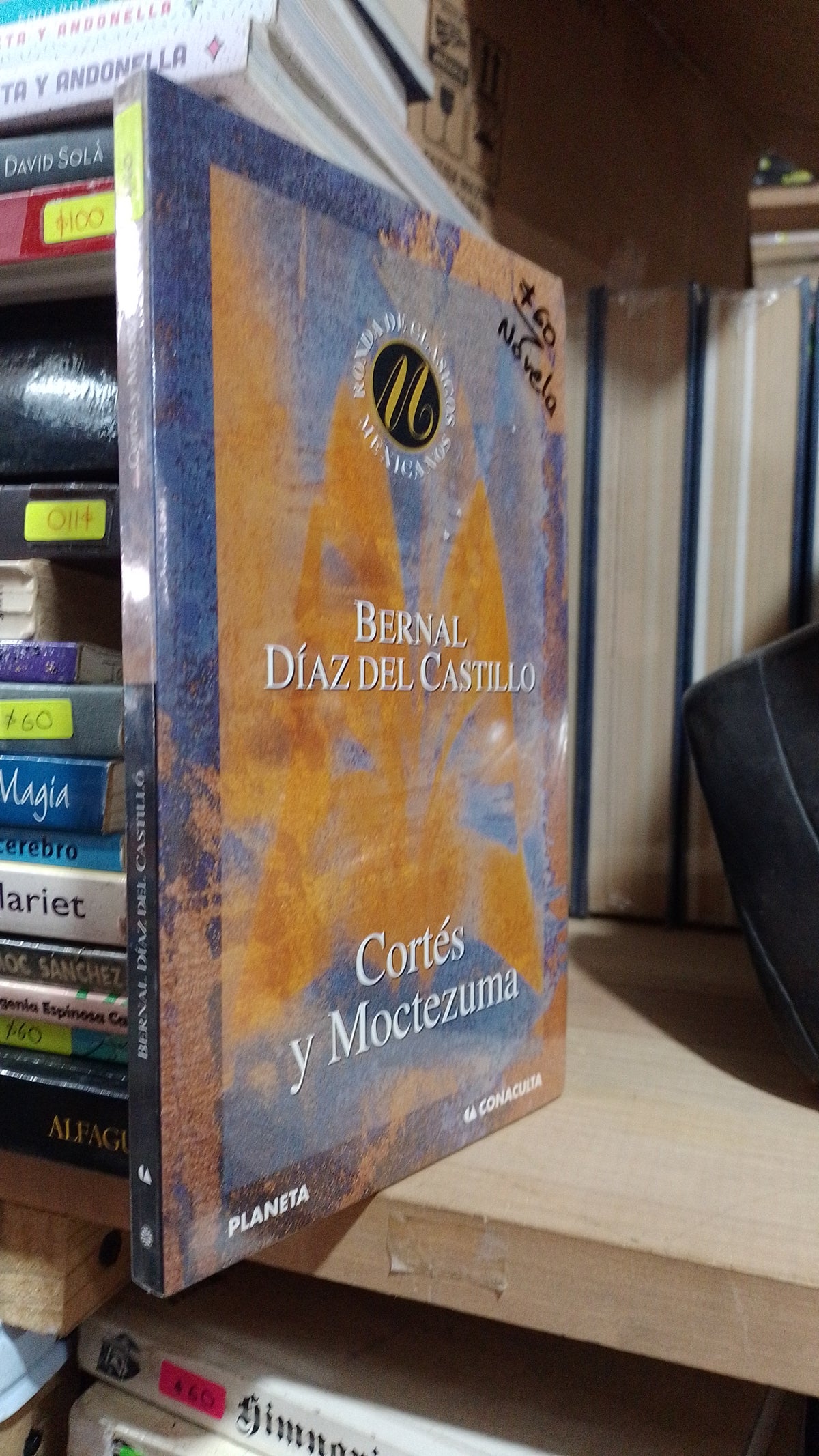 CORTES Y MOCTEZUMA POR BERNAL DIAZ DEL CASTILLO USADO NOVELA ALDAMA