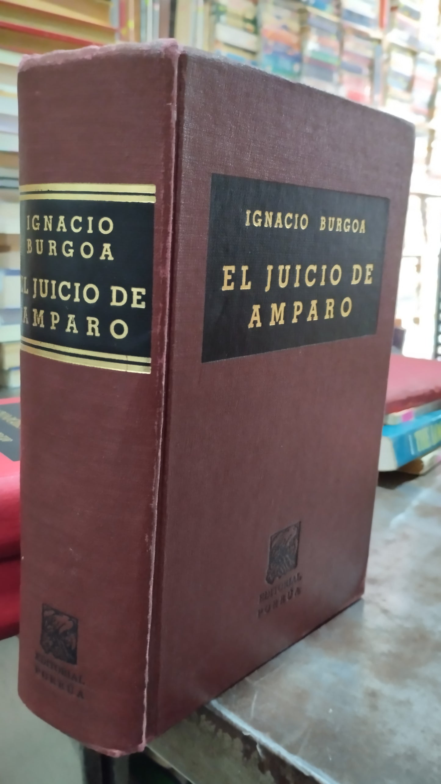 EL JUICIO DE AMPARO POR IGNACIO BURGOA LIBRO USADO DERECHO ALDAMA