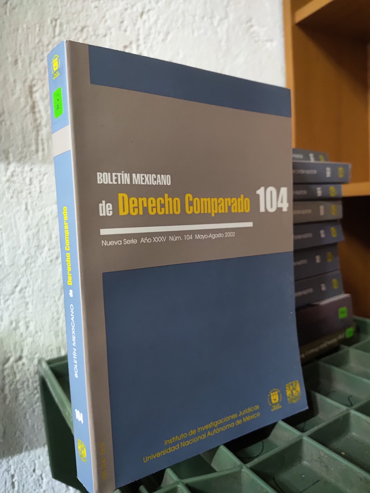 BOLETIN MEXICANO DE DERECHO COMPARADO 104 POR LA UNAM USADO DERECHO JUAREZ 515