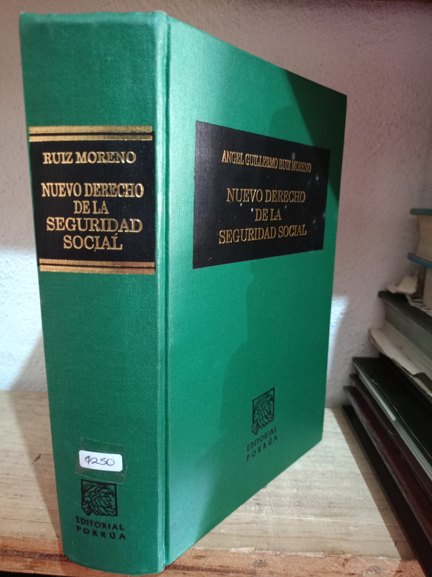 NUEVO DERECHO DE LA SEGURIDAD SOCIAL POR ANGEL GUILLERMO RUIZ MORENO USADO DERECHO LITERARIO 305