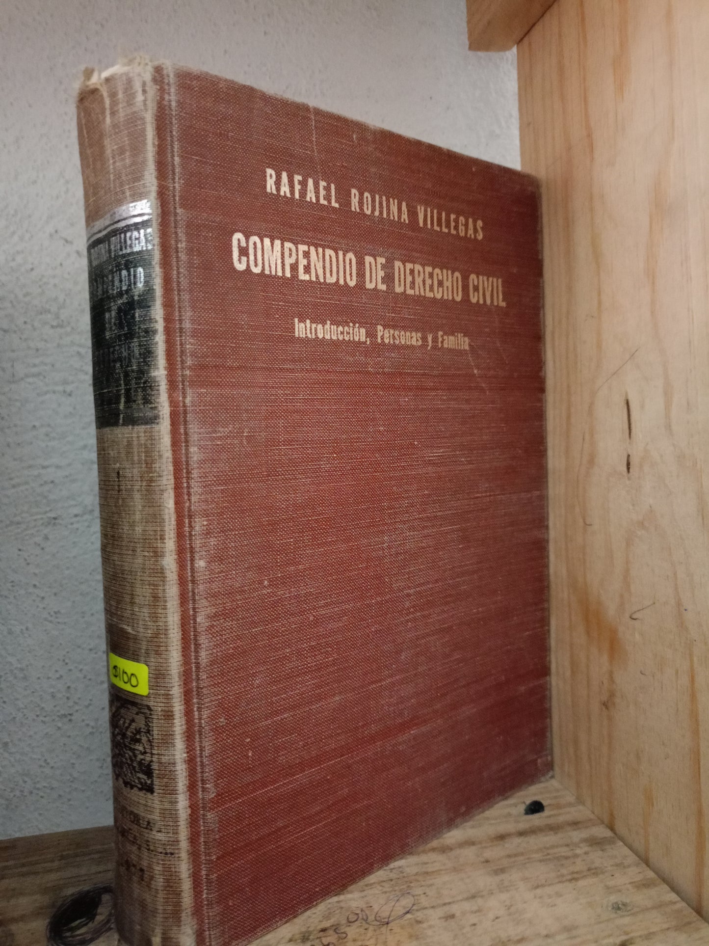 COMPENDIO DE DERECHO CIVIL INTRODUCCIÓN PERSONAS Y FAMILIA POR RAFAEL ROJINA VILLEGAS USADO DERECHO LITERARIO 305