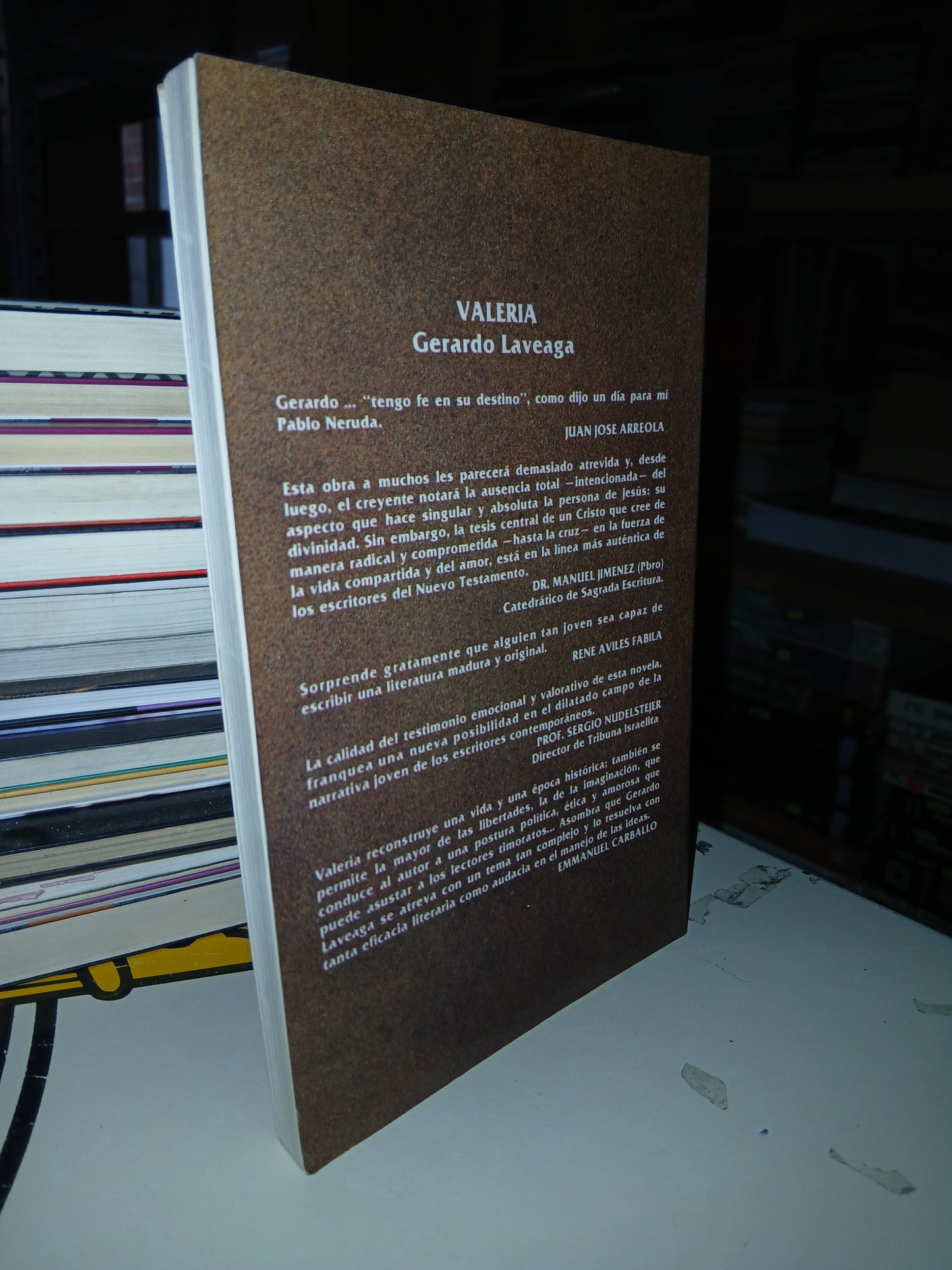 VALERIA POR GERARDO LAVEAGA USADO NOVELA LITERARIO 207