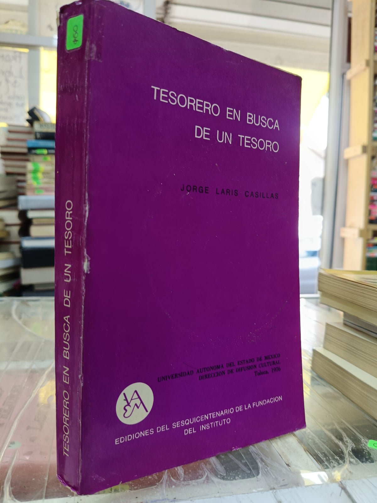 TESORERO EN BUSCA DE UN TESORO POR JORGE LARIS CASILLAS USADO NOVELA JUAREZ 507