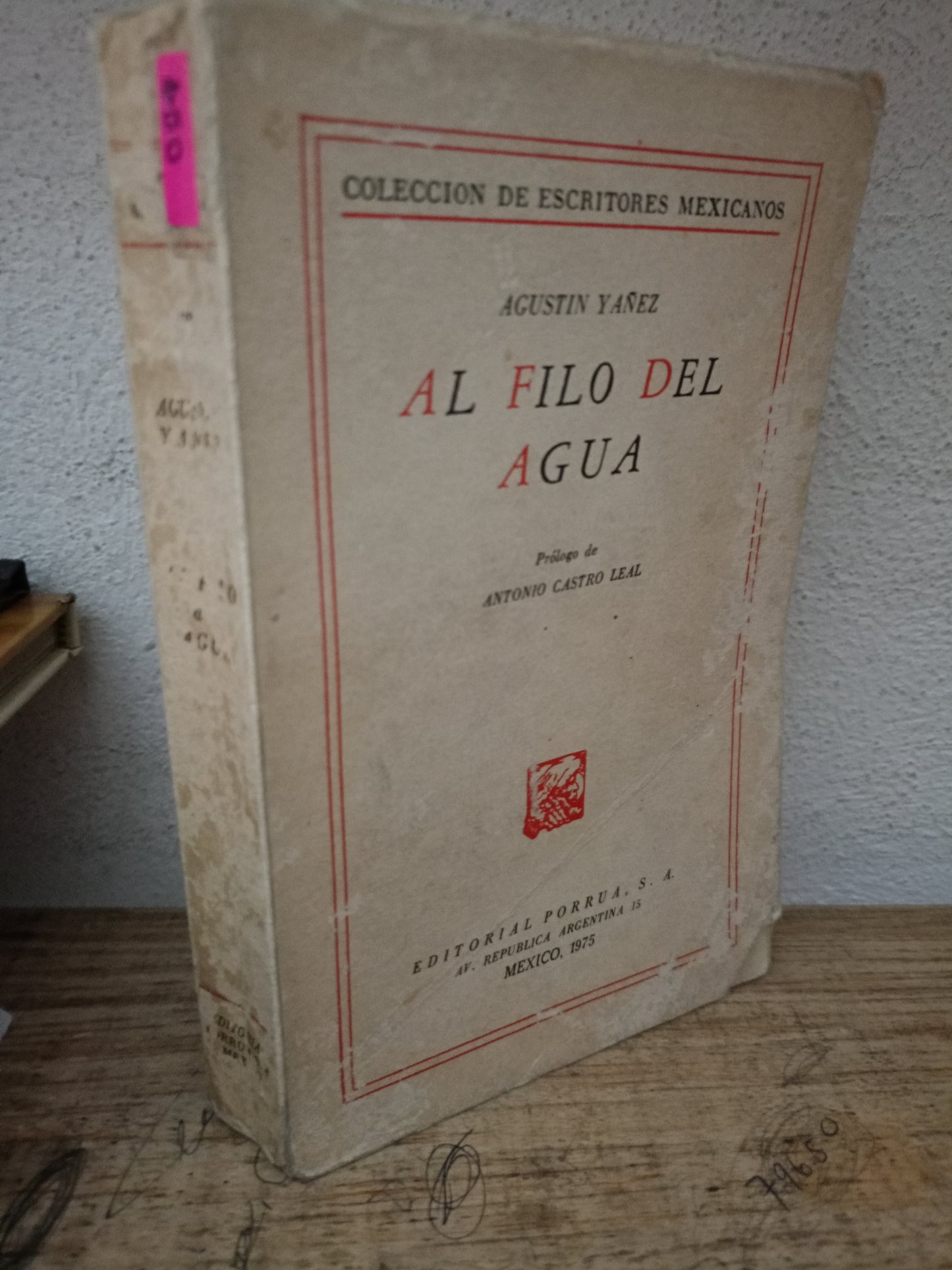 AL FILO DEL AGUA AGUSTIN YAÑEZ USADO NOVELA LITERARIO 305
